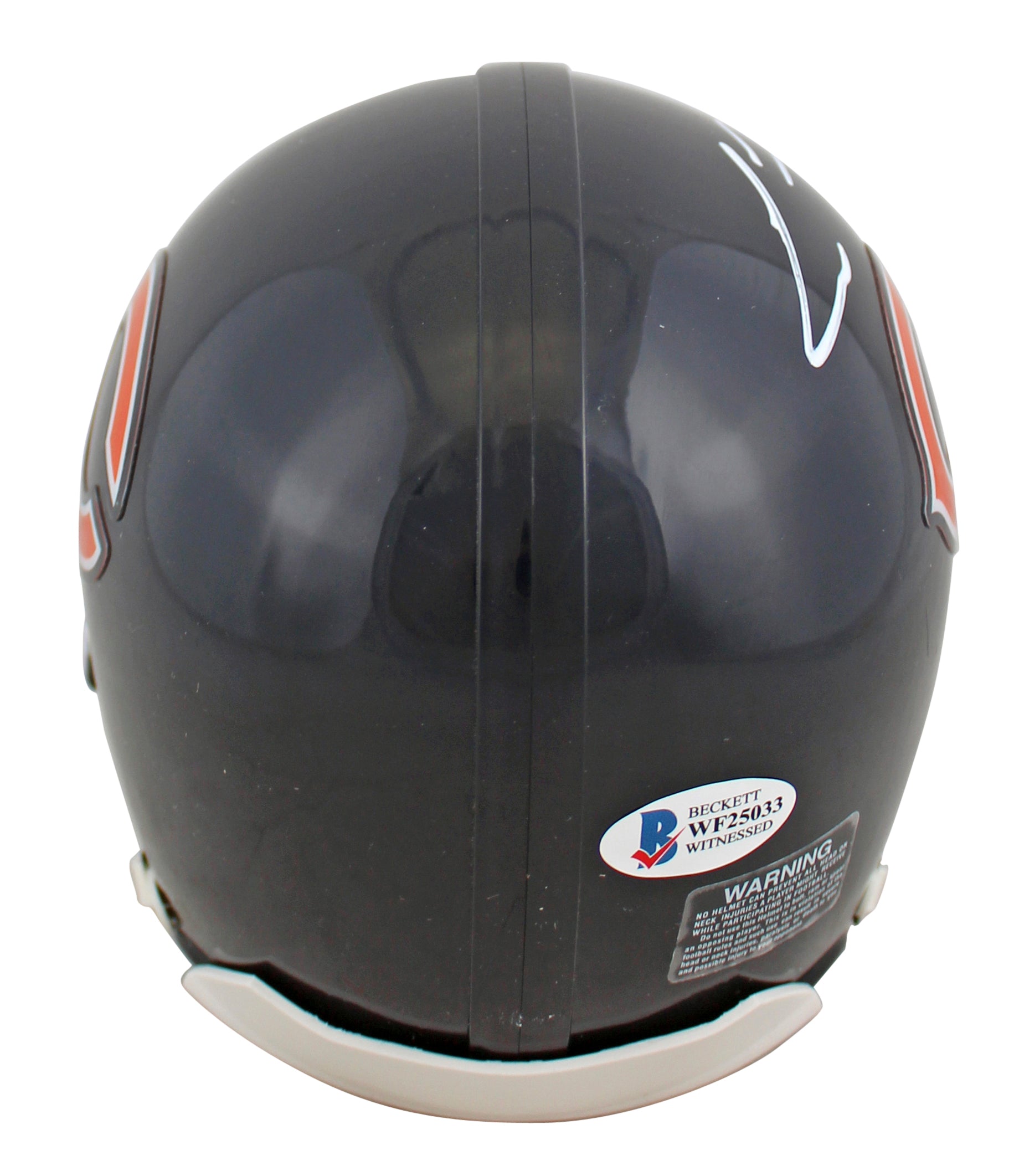 Bears Cole Kmet Authentic Signed Rep Mini Helmet Autographed BAS Witnessed