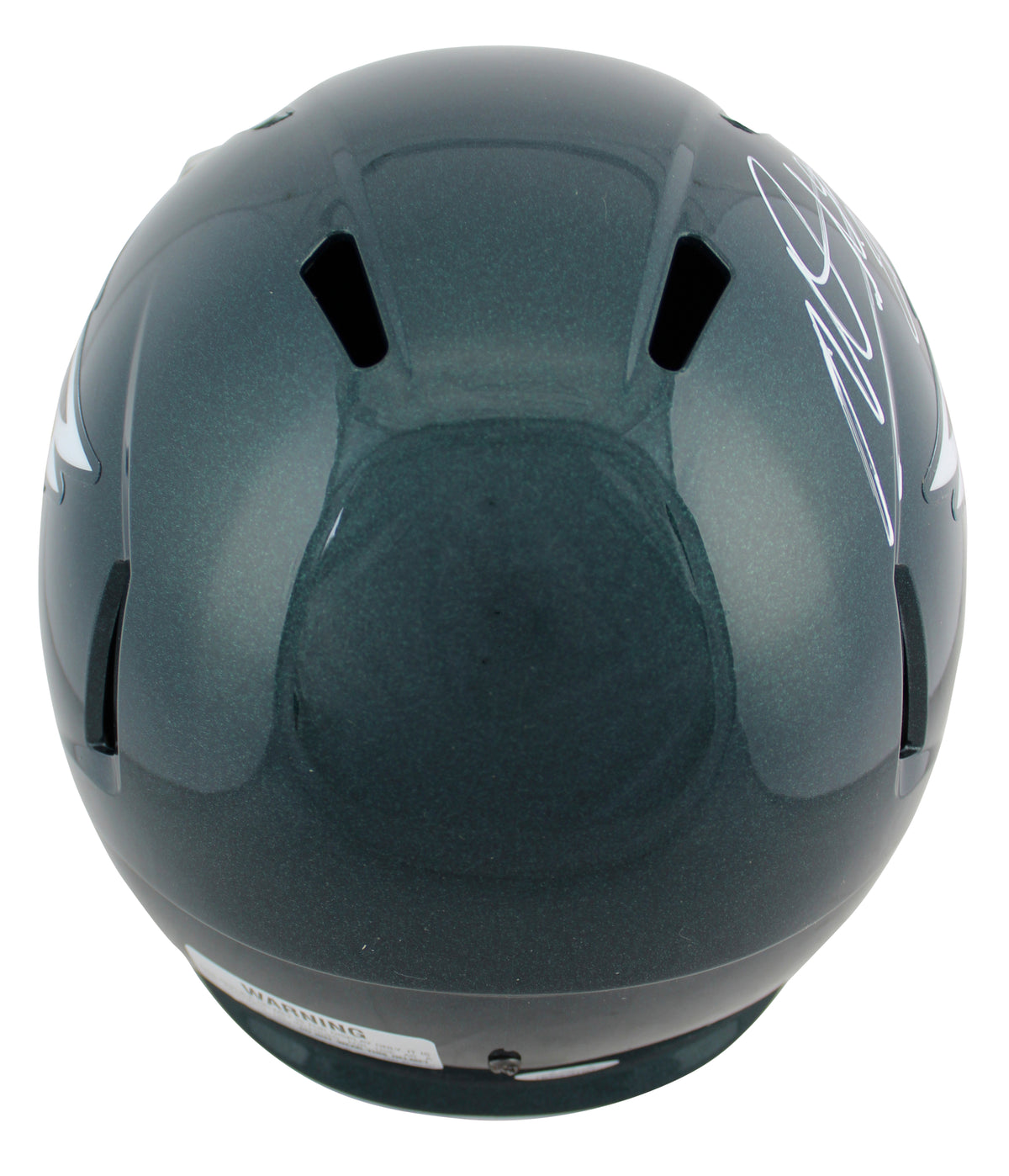 Eagles Miles Sanders Authentic Signed Full Size Speed Rep Helmet JSA Witness
