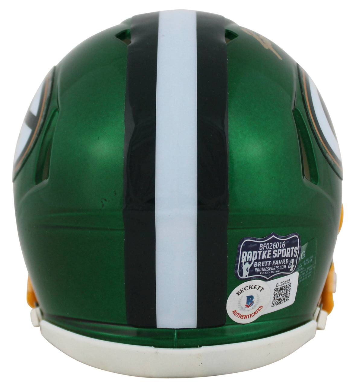 Packers Brett Favre Authentic Signed Flash Speed Mini Helmet BAS #BJ29495