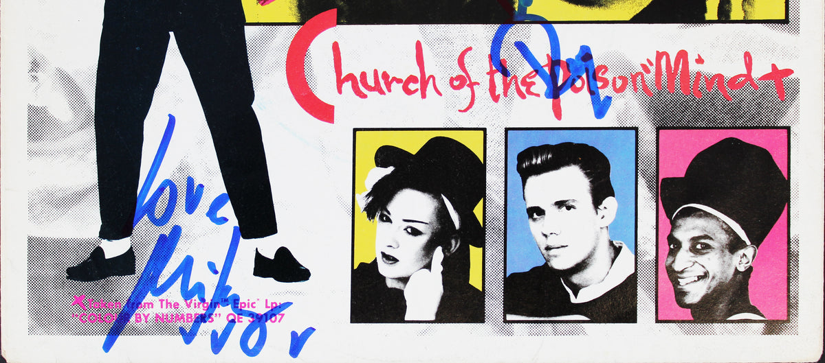 Mikey Craig & Roy Hay Culture Club Signed 45 RPM Album Cover BAS #BJ07111