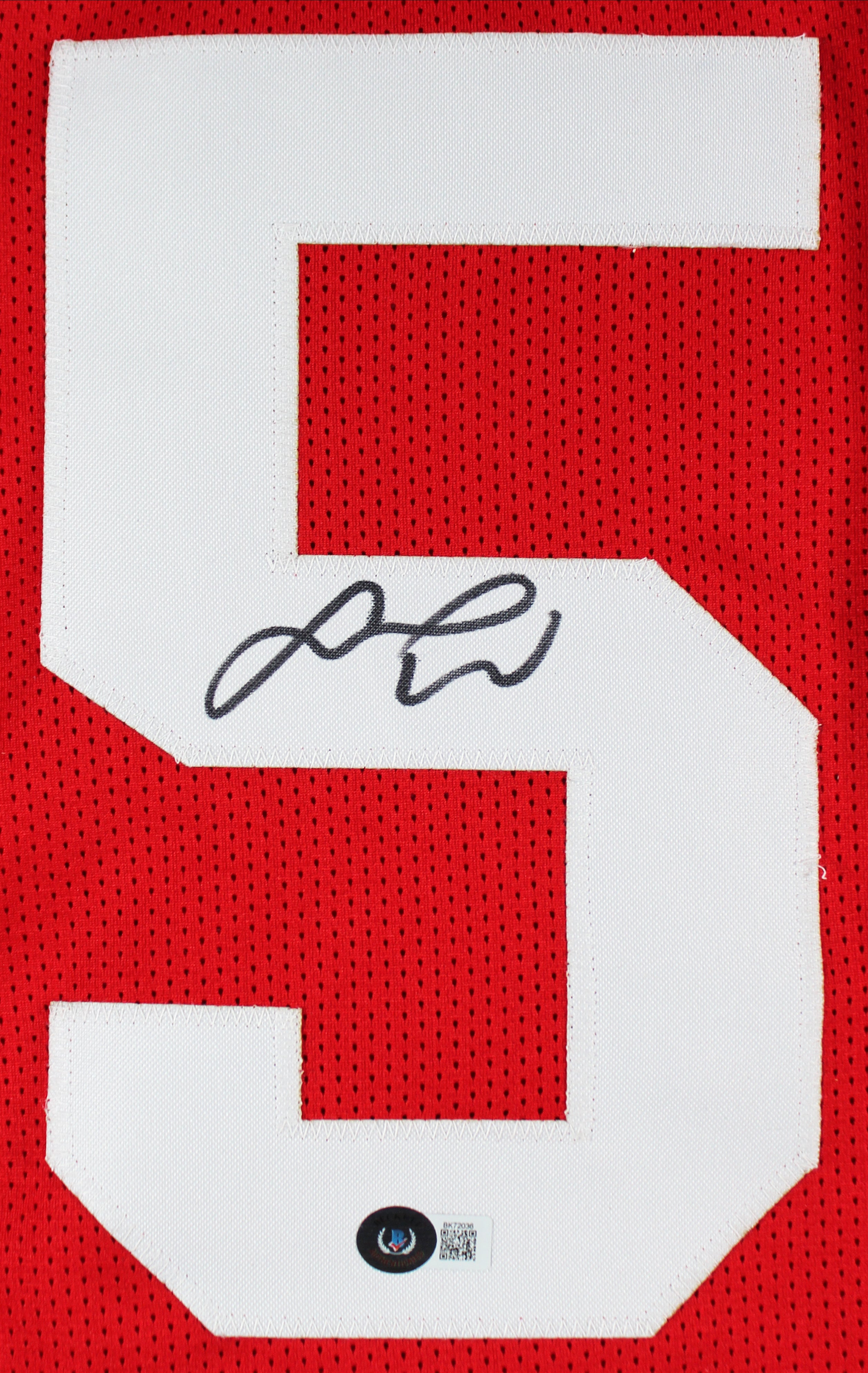 Fred Warner Authentic Signed Red Pro Style Jersey Autographed BAS