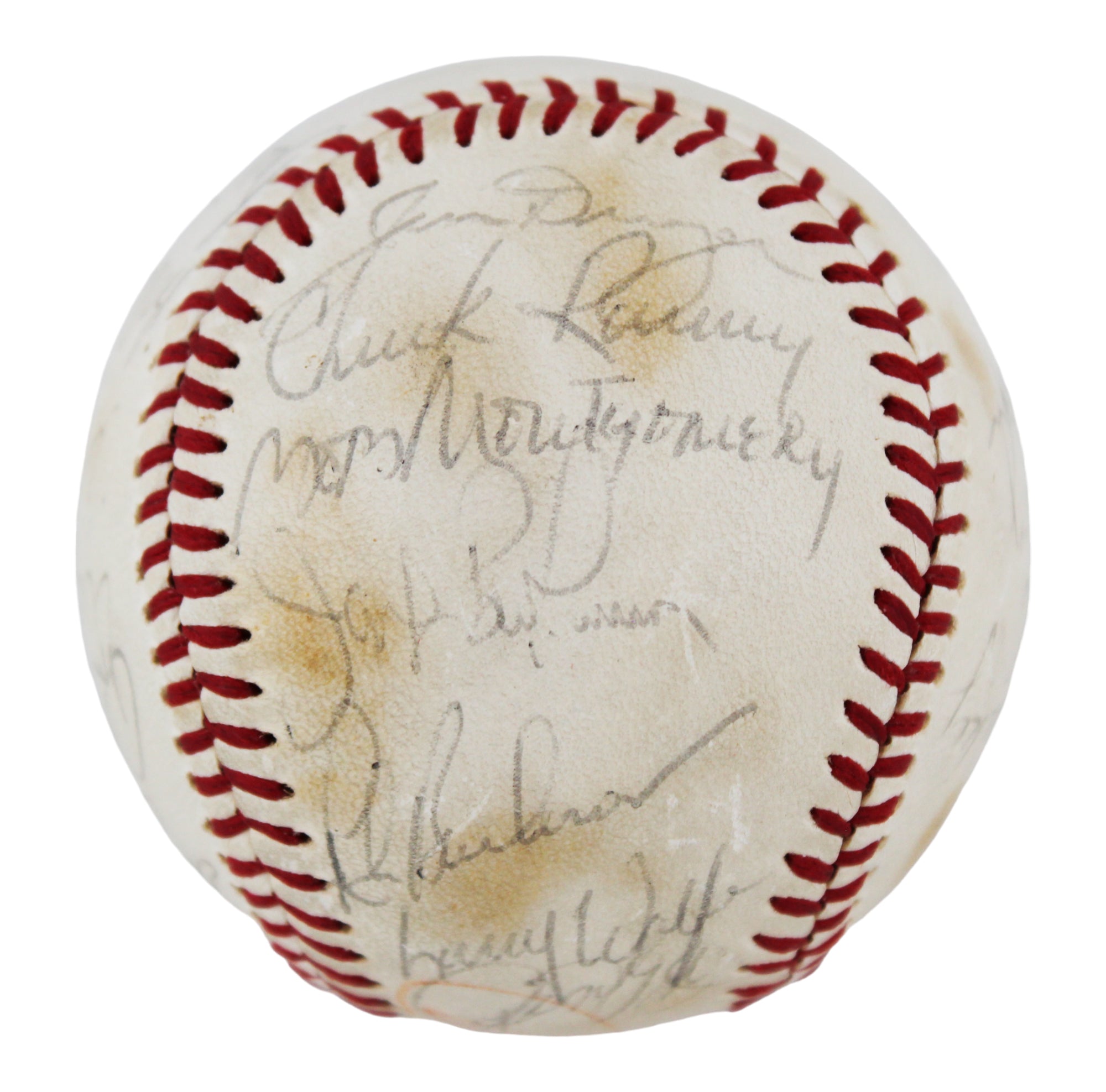 1979 Red Sox (28) Yastrzemski, Wolfe Rice Authentic Signed Baseball BAS #AC33304