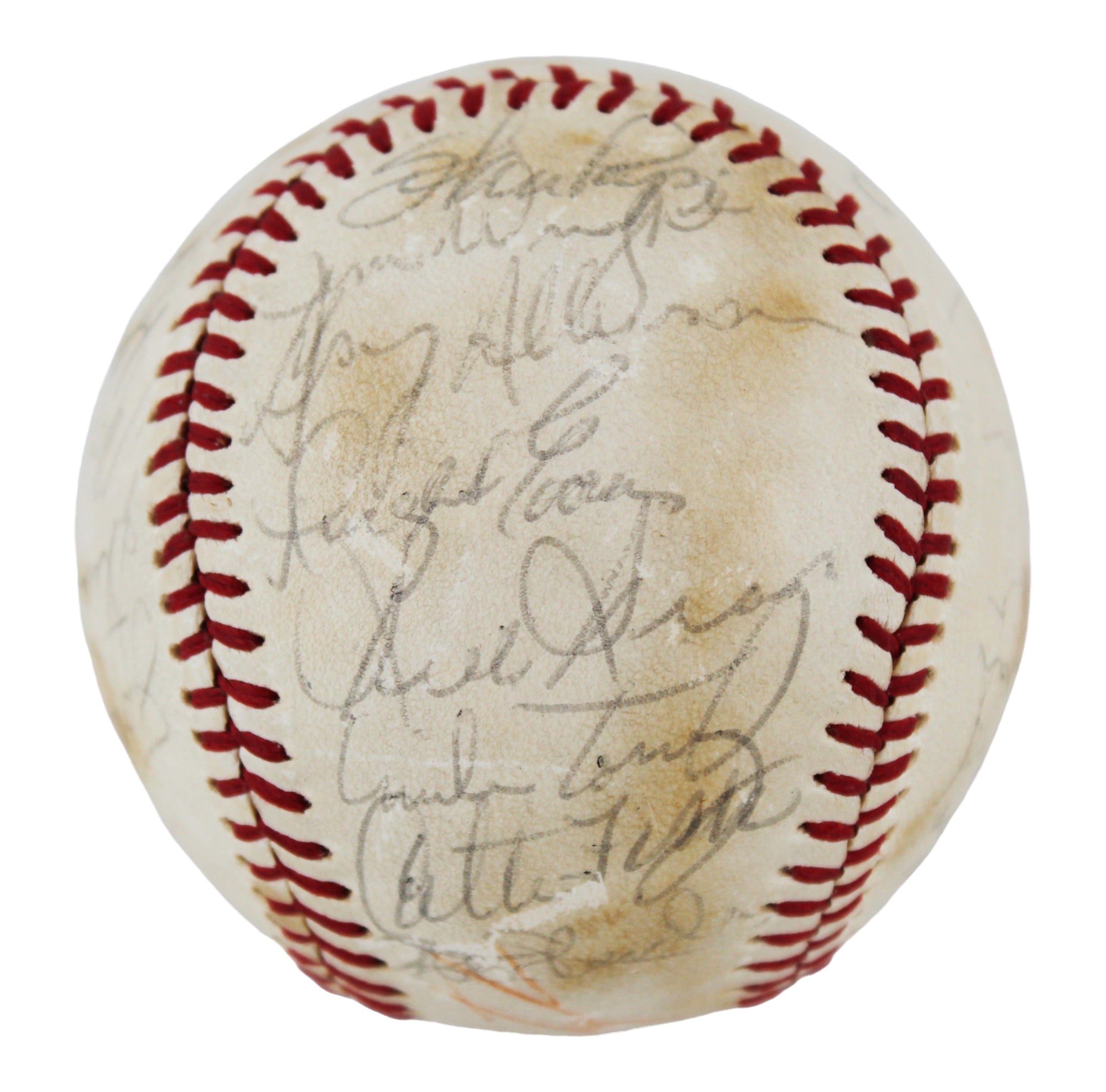 1979 Red Sox (28) Yastrzemski, Wolfe Rice Authentic Signed Baseball BAS #AC33304