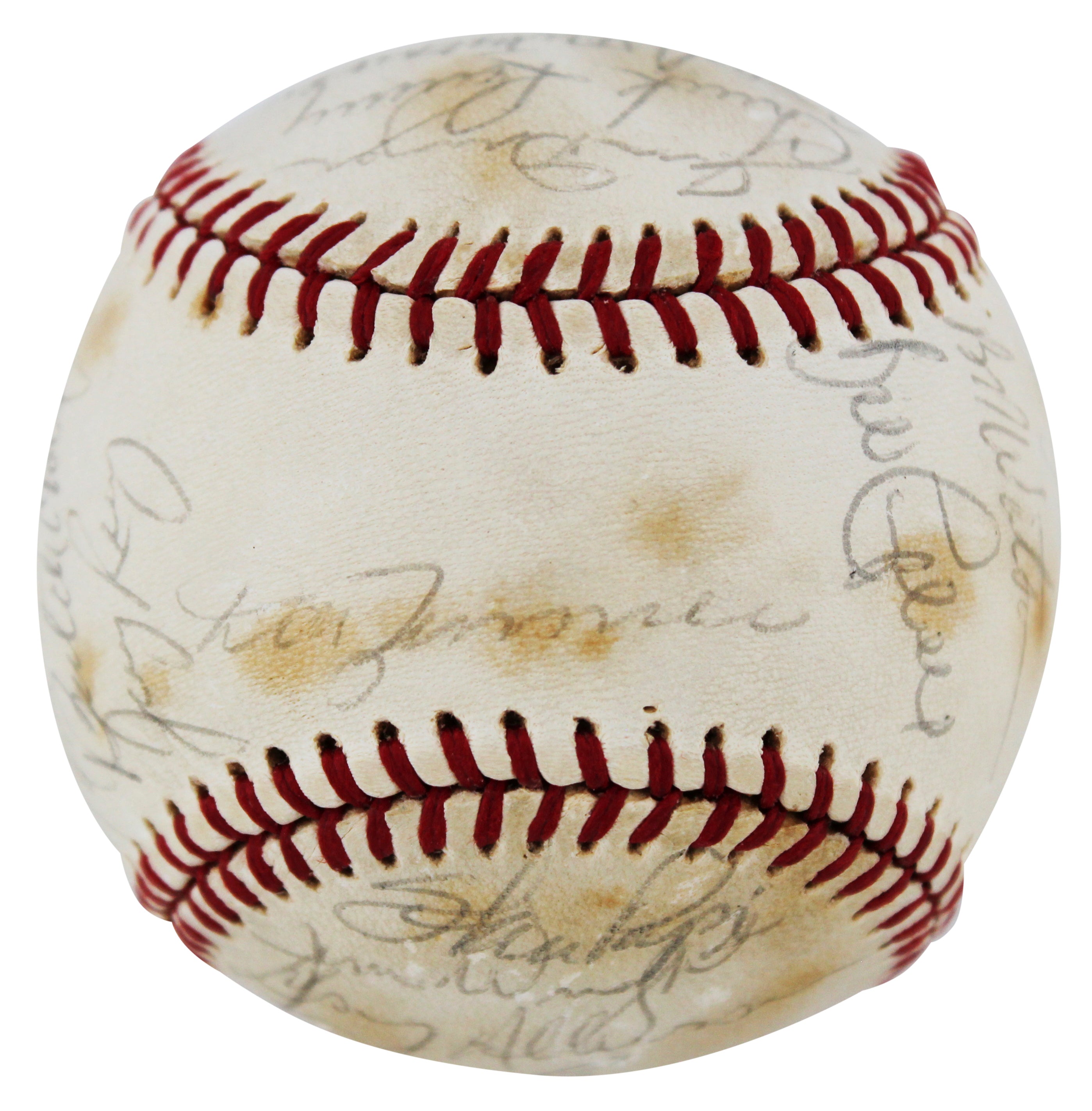 1979 Red Sox (28) Yastrzemski, Wolfe Rice Authentic Signed Baseball BAS #AC33304