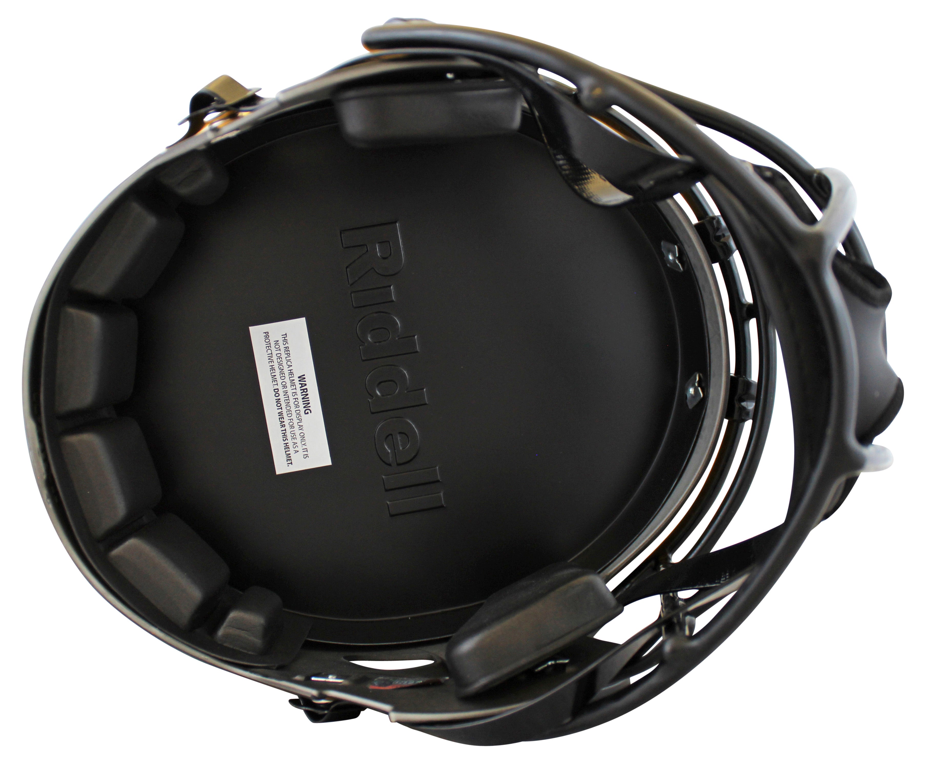 Rams Kurt Warner & Marshall Faulk Signed Eclipse Full Size Speed Rep Helmet BAS