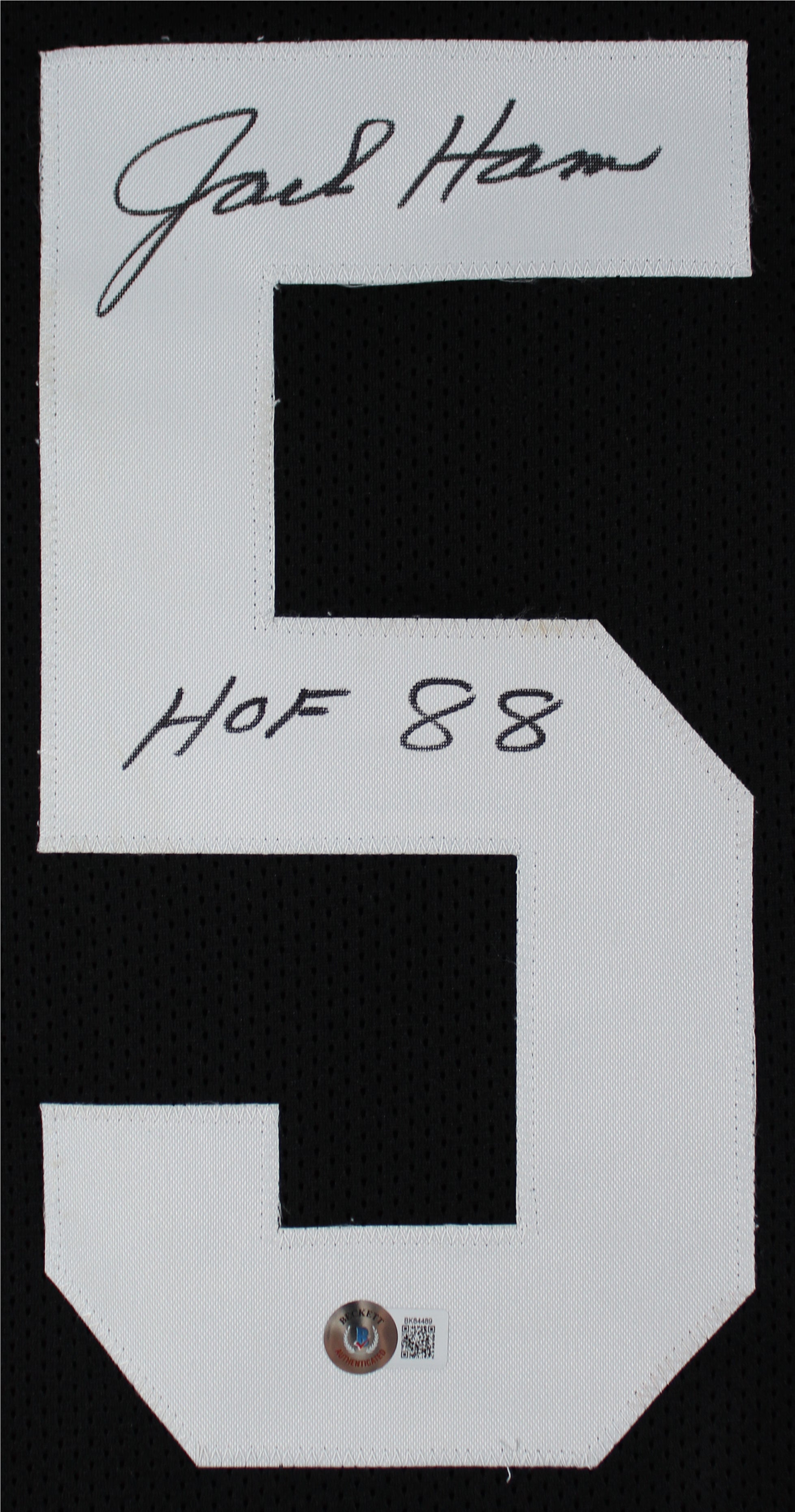 Jack Ham "HOF 88" Authentic Signed Black Pro Style Jersey Autographed BAS