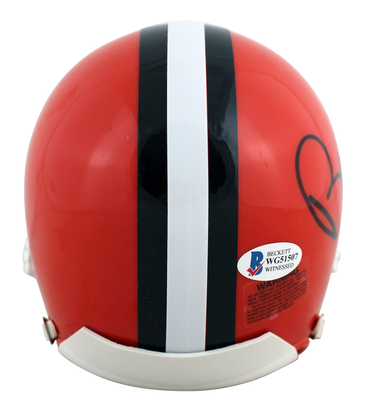 Browns Bernie Kosar Authentic Signed 75-05 Throwback Rep Mini Helmet BAS Witness