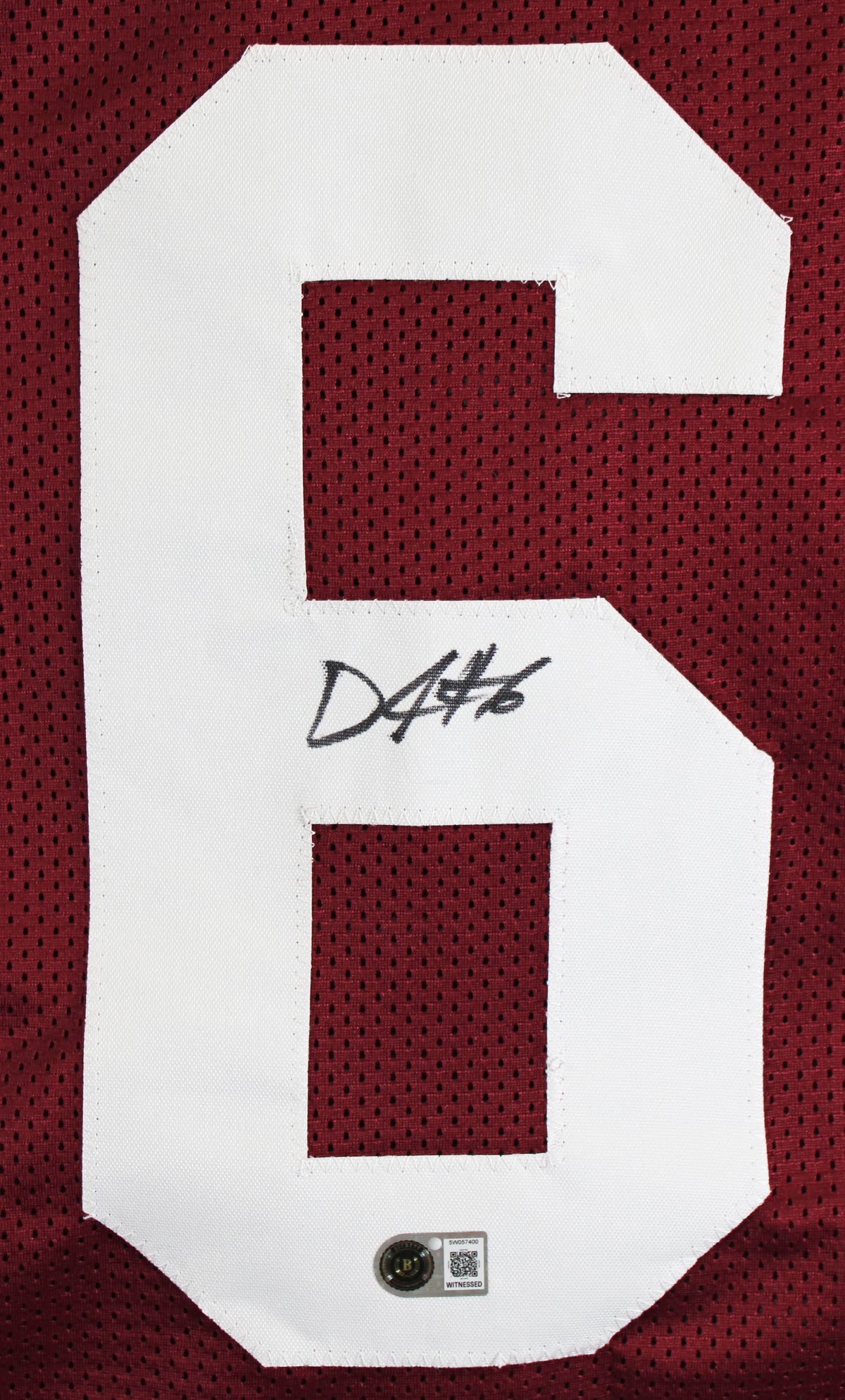Alabama DeVonta Smith Authentic Signed Maroon Pro Style Jersey BAS Witnessed