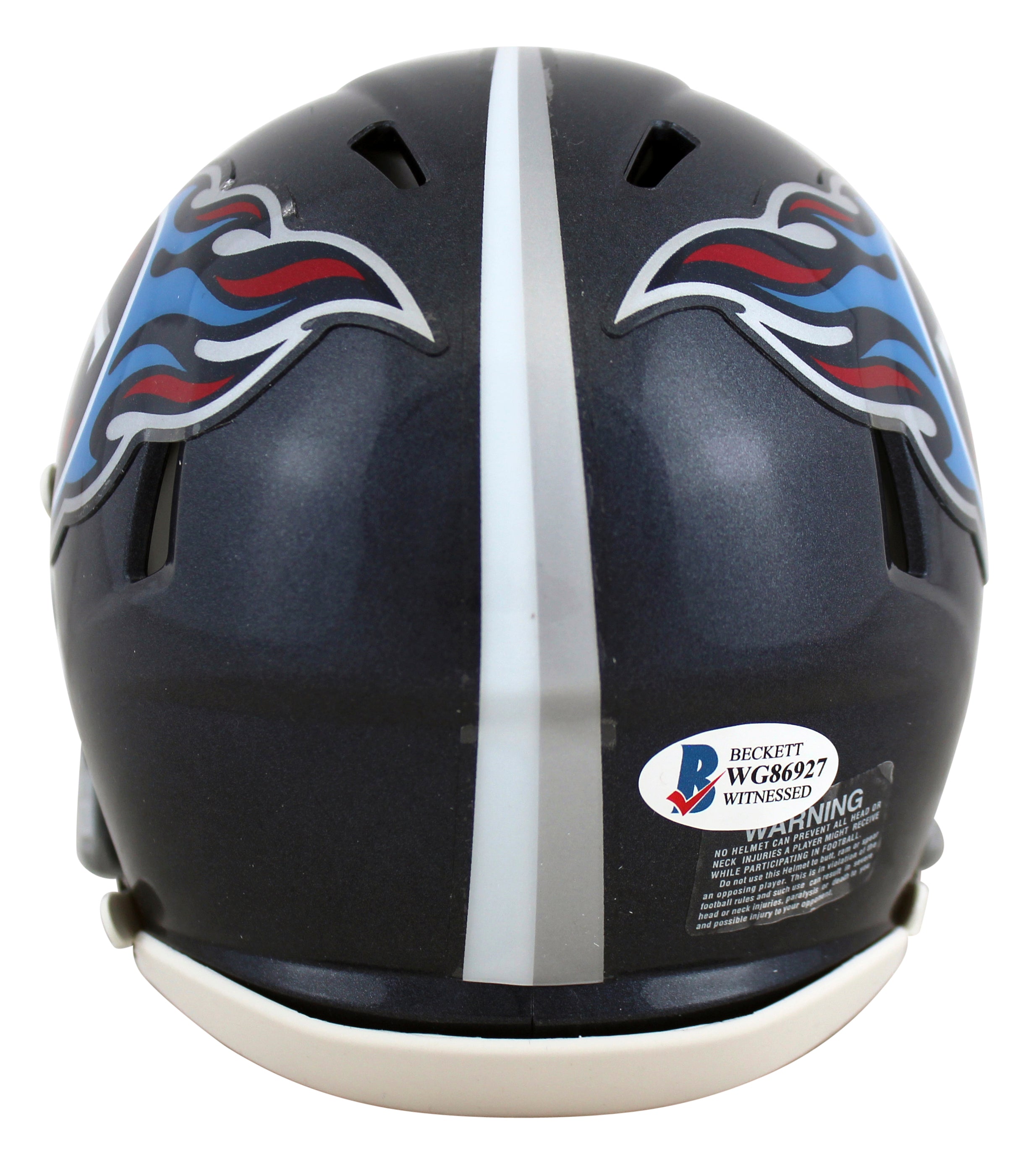 Titans Jevon Kearse Authentic Signed Navy Speed Mini Helmet BAS Witnessed