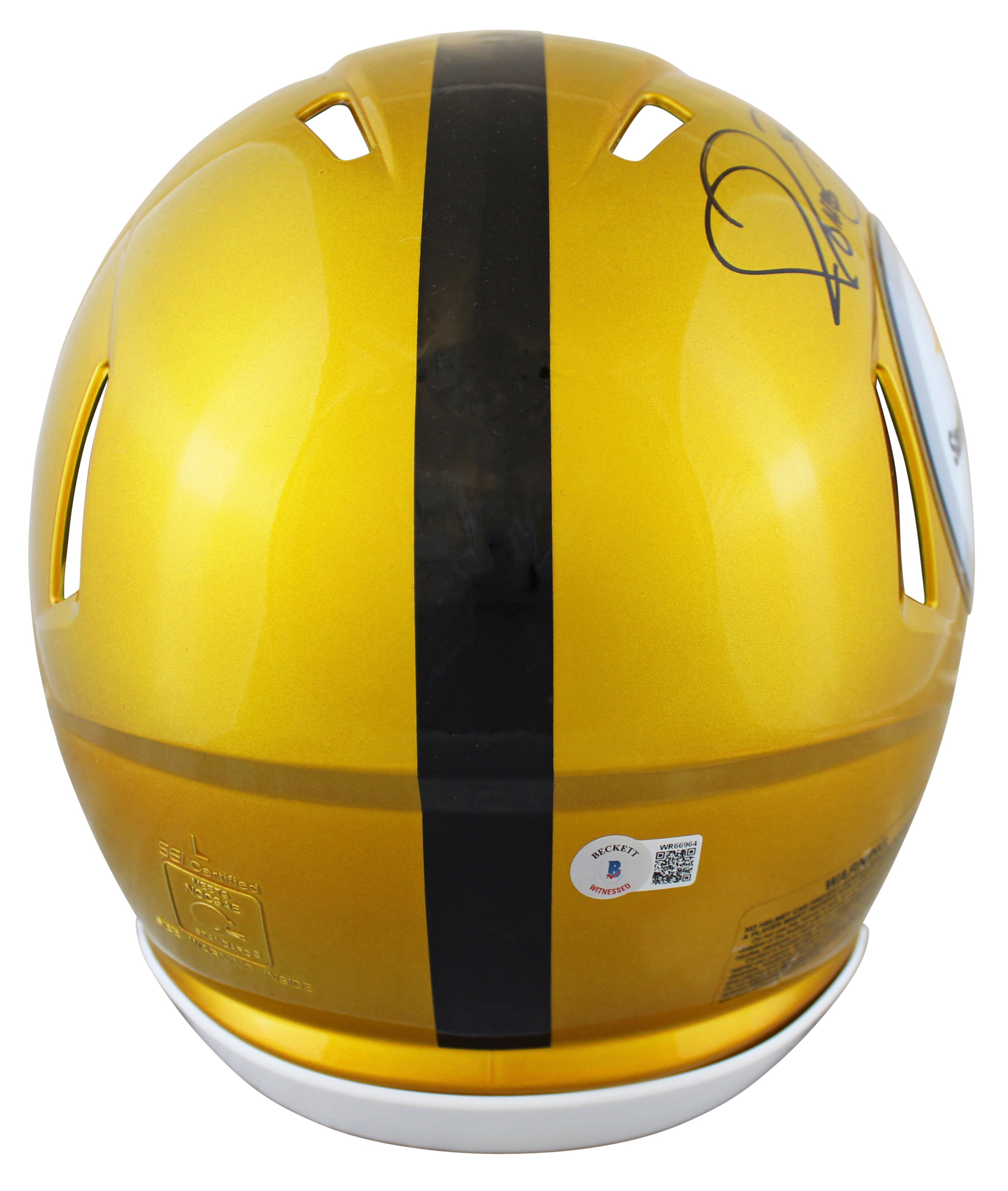 Steelers Jerome Bettis "HOF 15" Signed Flash Full Size Speed Proline Helmet BAS