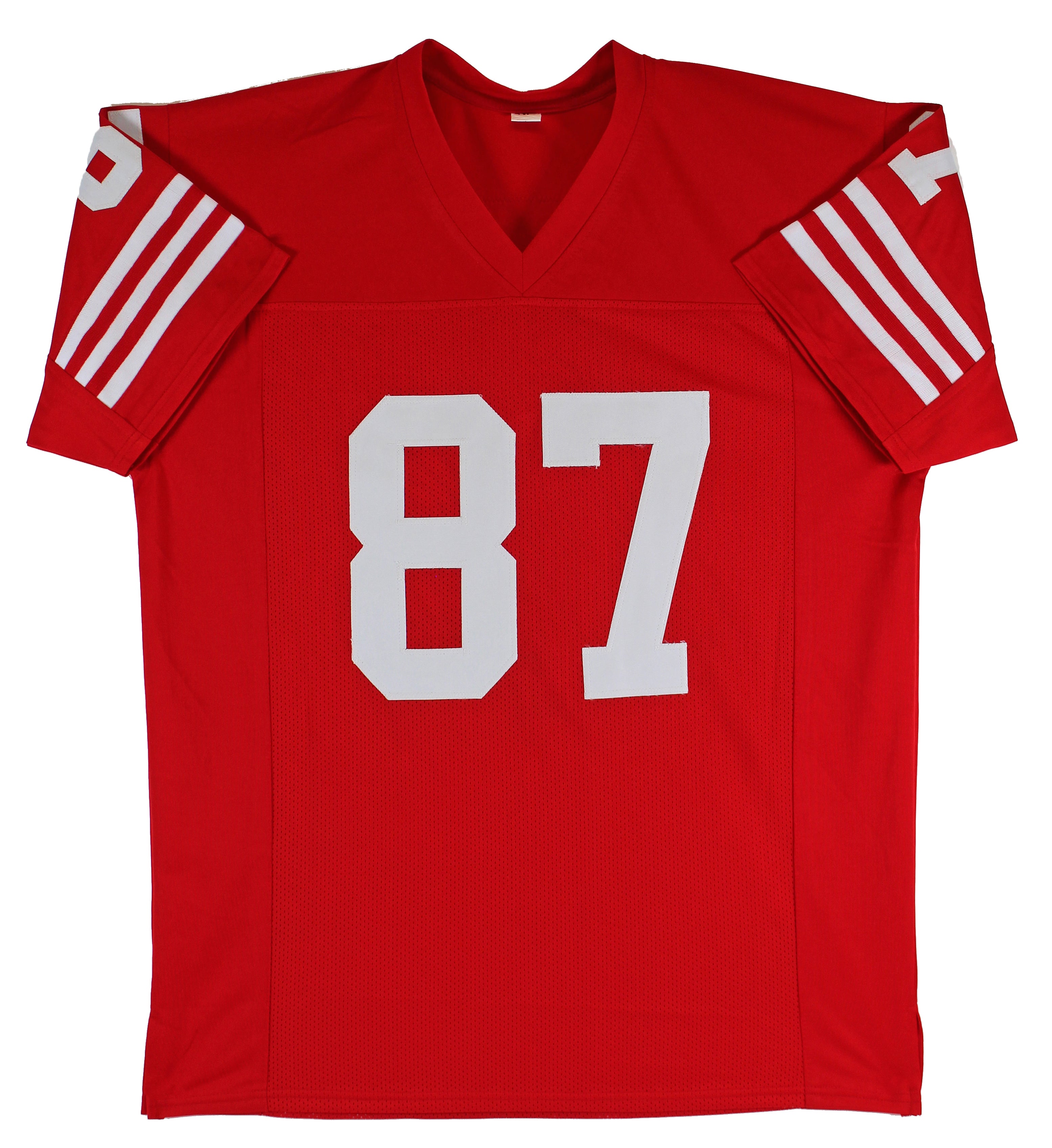 Dwight Clark Authentic Signed Red Pro Style Jersey Autographed BAS Witnessed