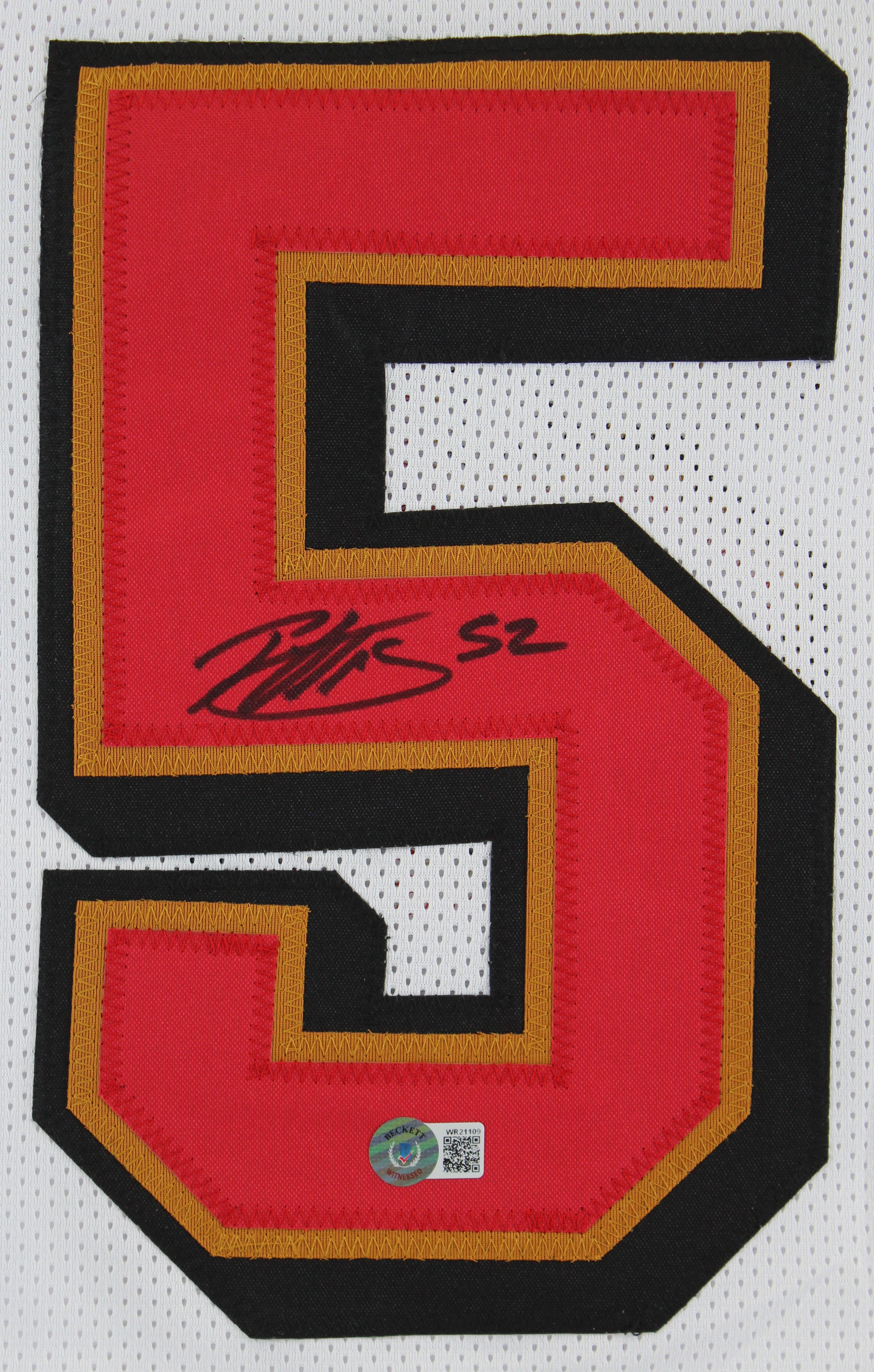 Patrick Willis Authentic Signed White Pro Style Jersey Autographed BAS Witnessed