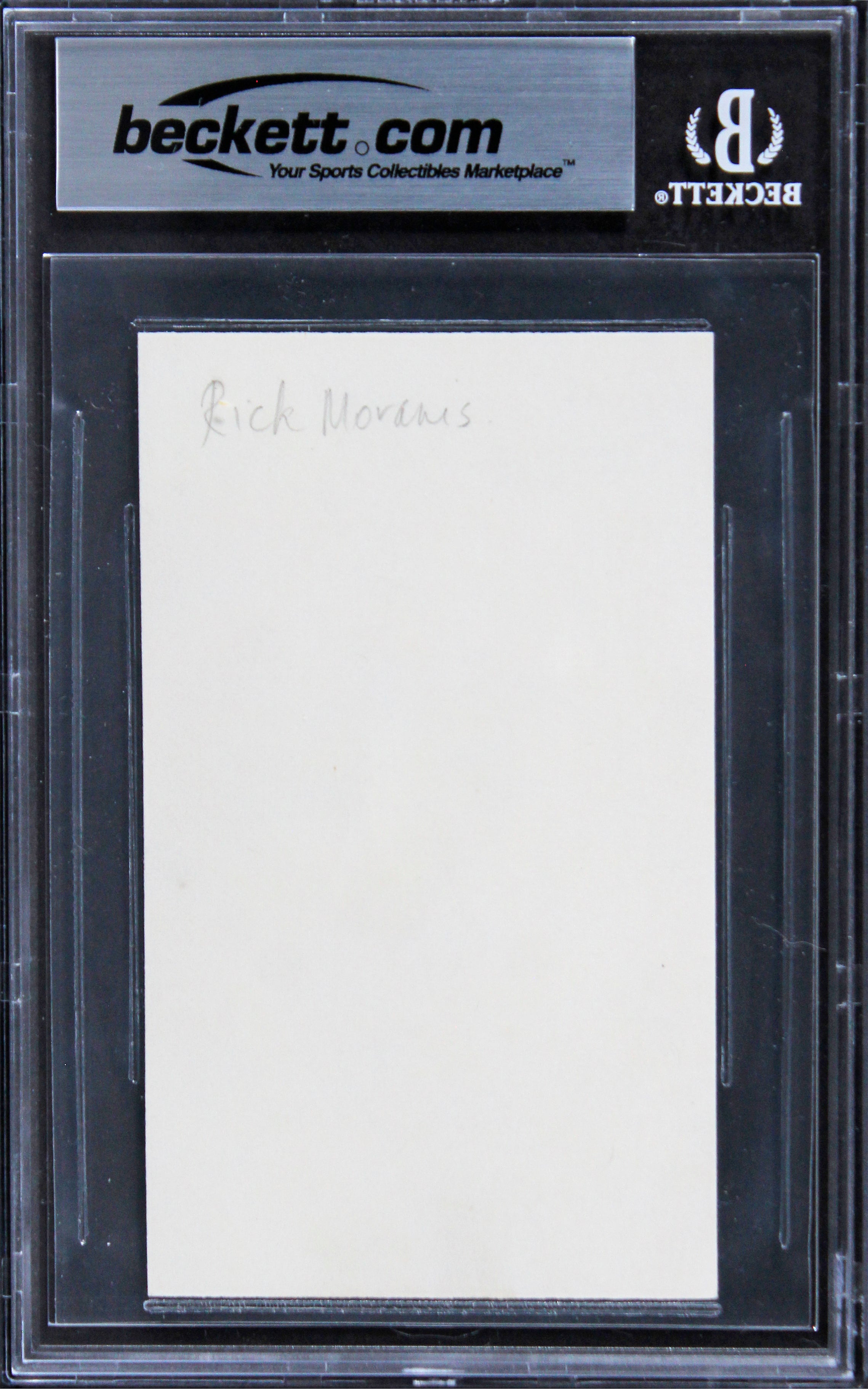 Rick Moranis Parenthood Authentic Signed 3x5 Index Card Autographed BAS Slabbed