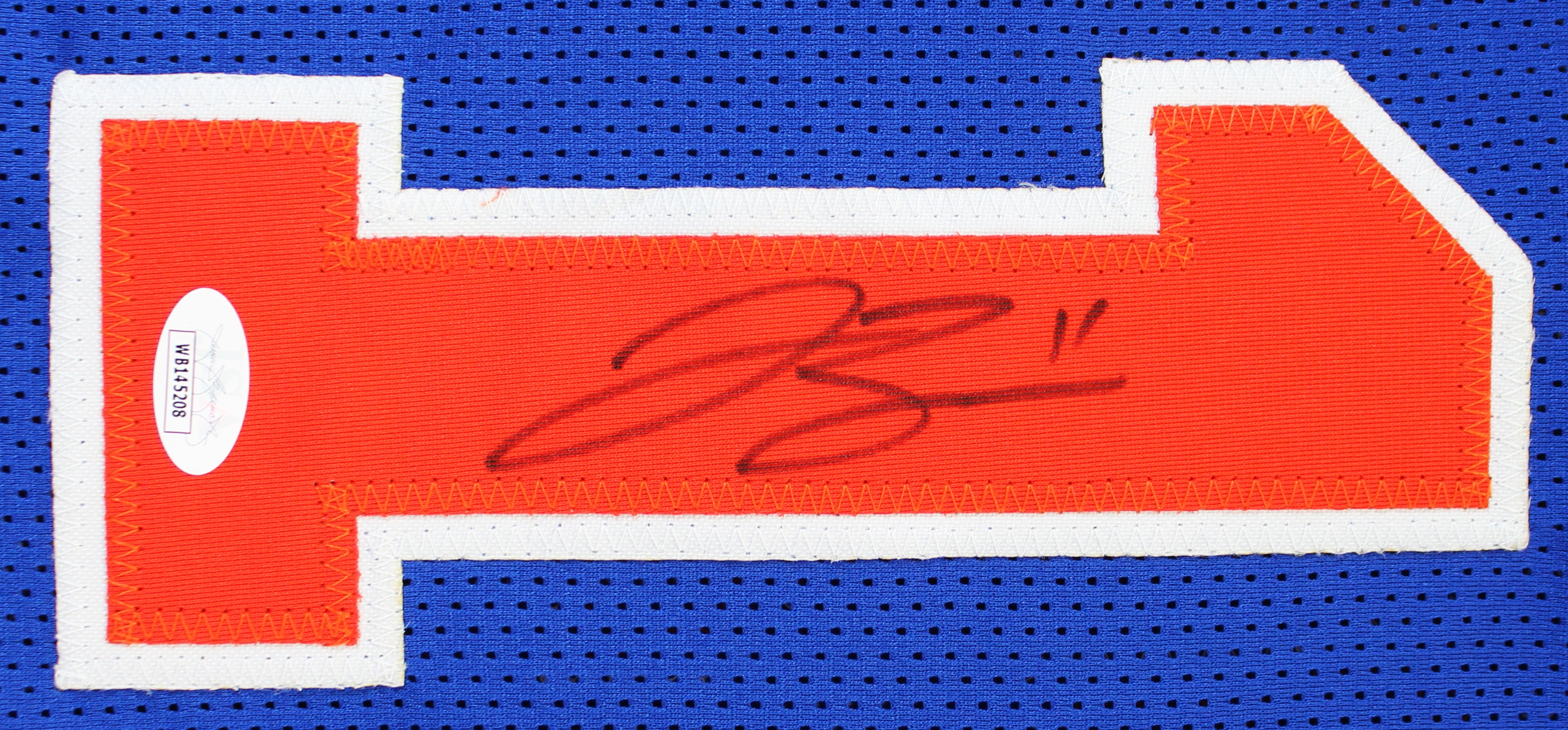 Jalen Brunson Authentic Signed Blue Pro Style Jersey Autographed JSA Witness