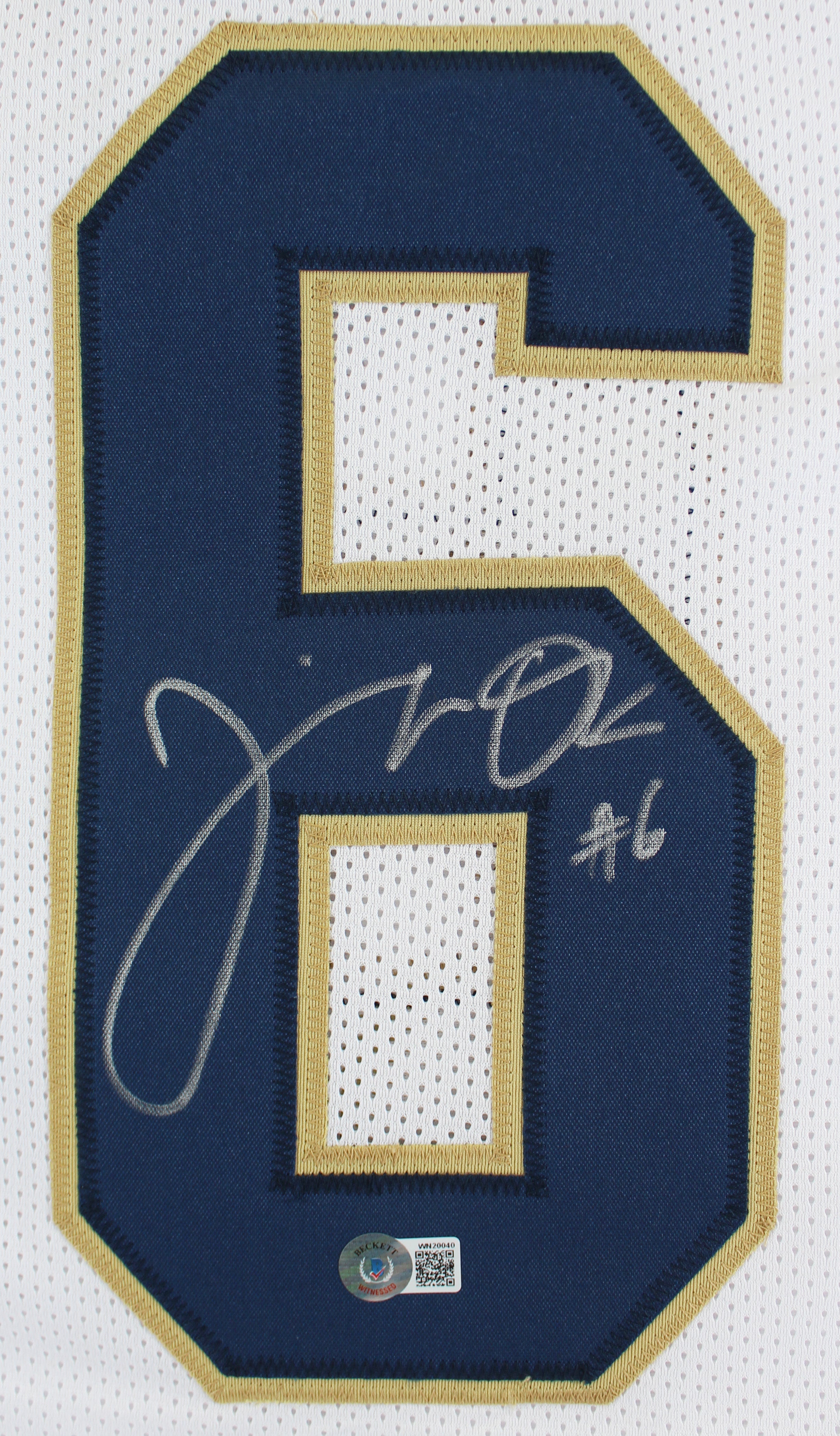 Jeremiah Owusu-Koramoah Authentic Signed White Pro Style Jersey BAS Witnessed