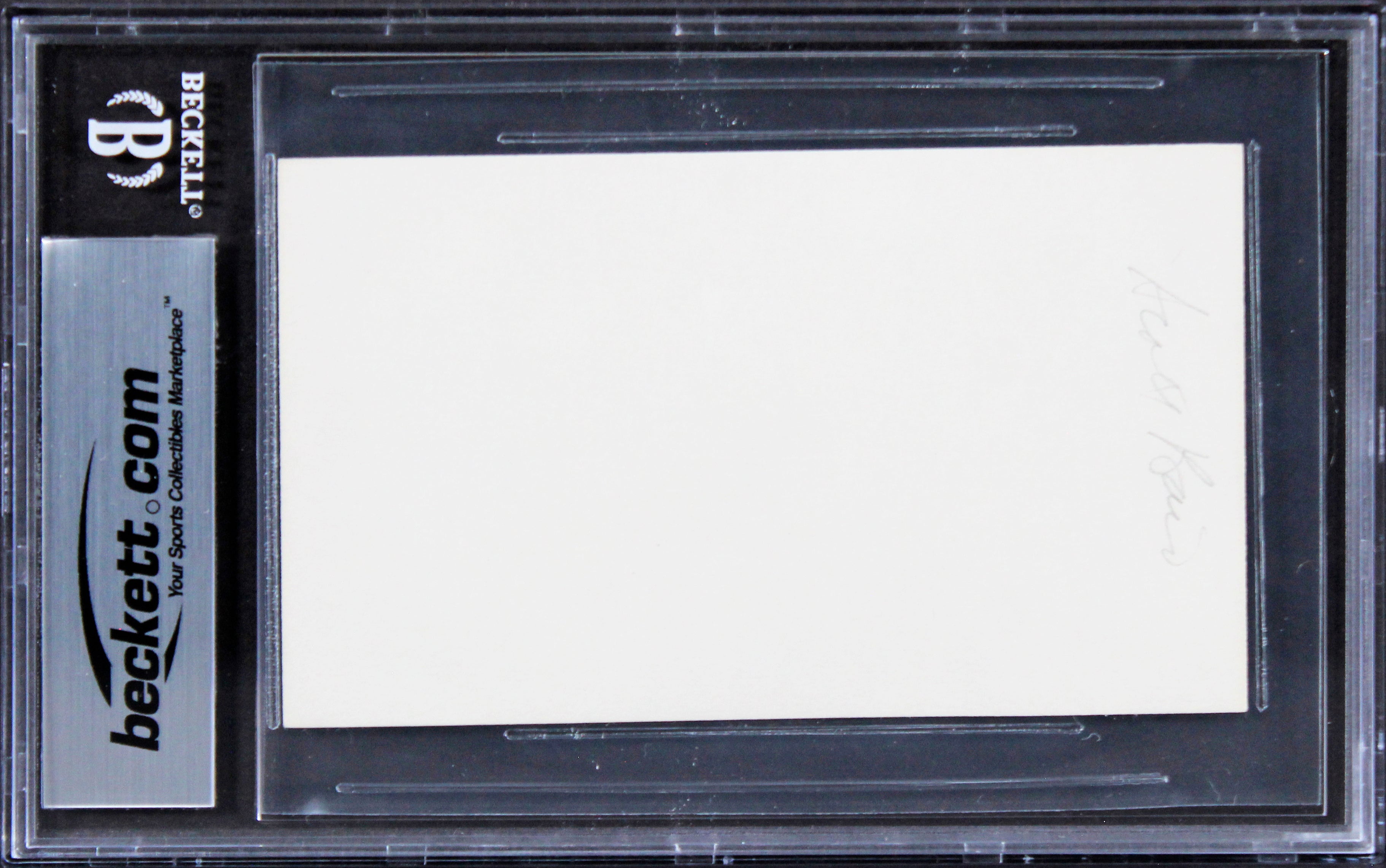 Scott Baio Happy Days Authentic Signed 3x5 Index Card BAS Slabbed 1