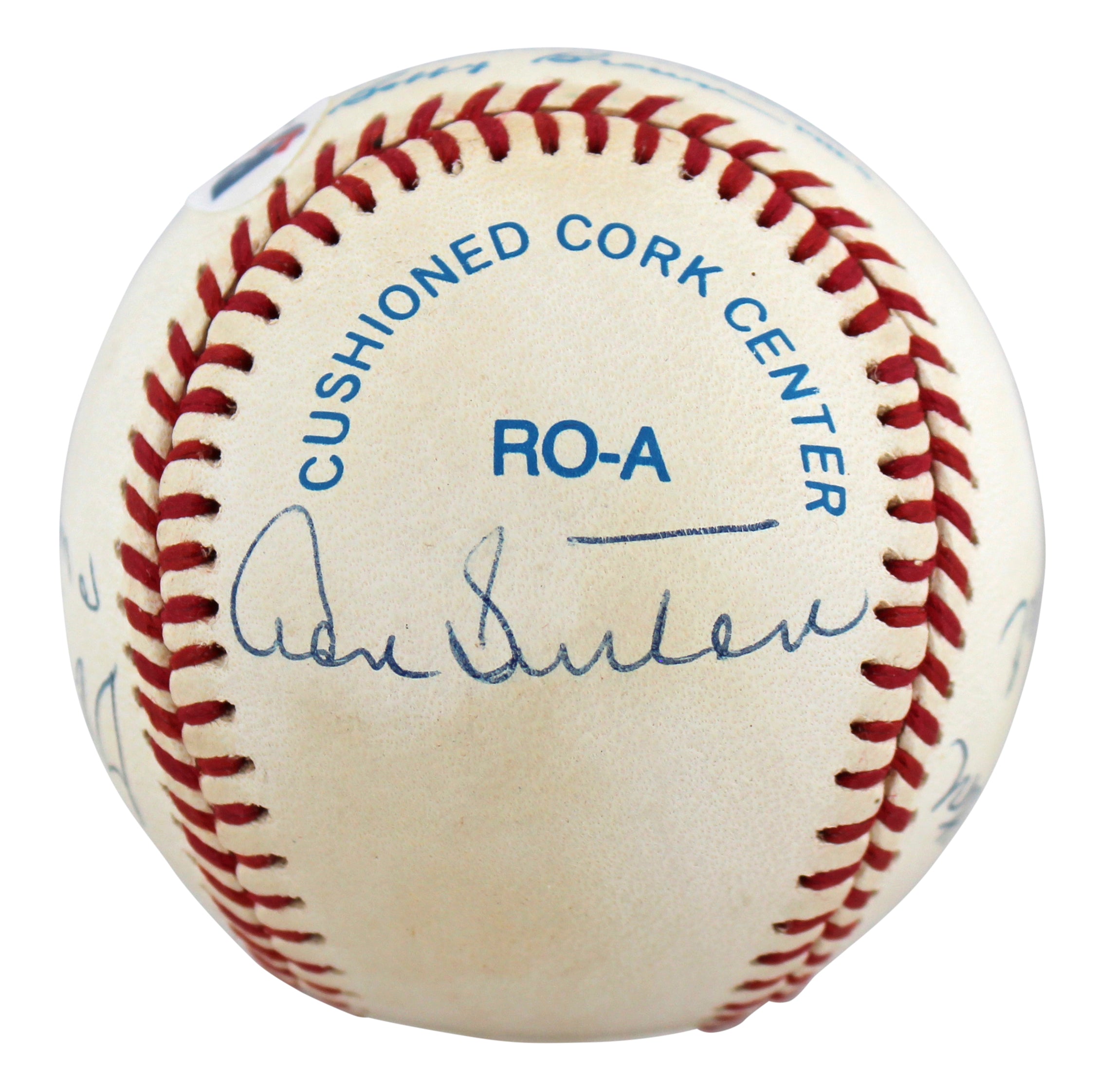 300 Wins (8) Ryan, Seaver, Carlton, Sutton & Spahn Signed Baseball BAS #AA03160