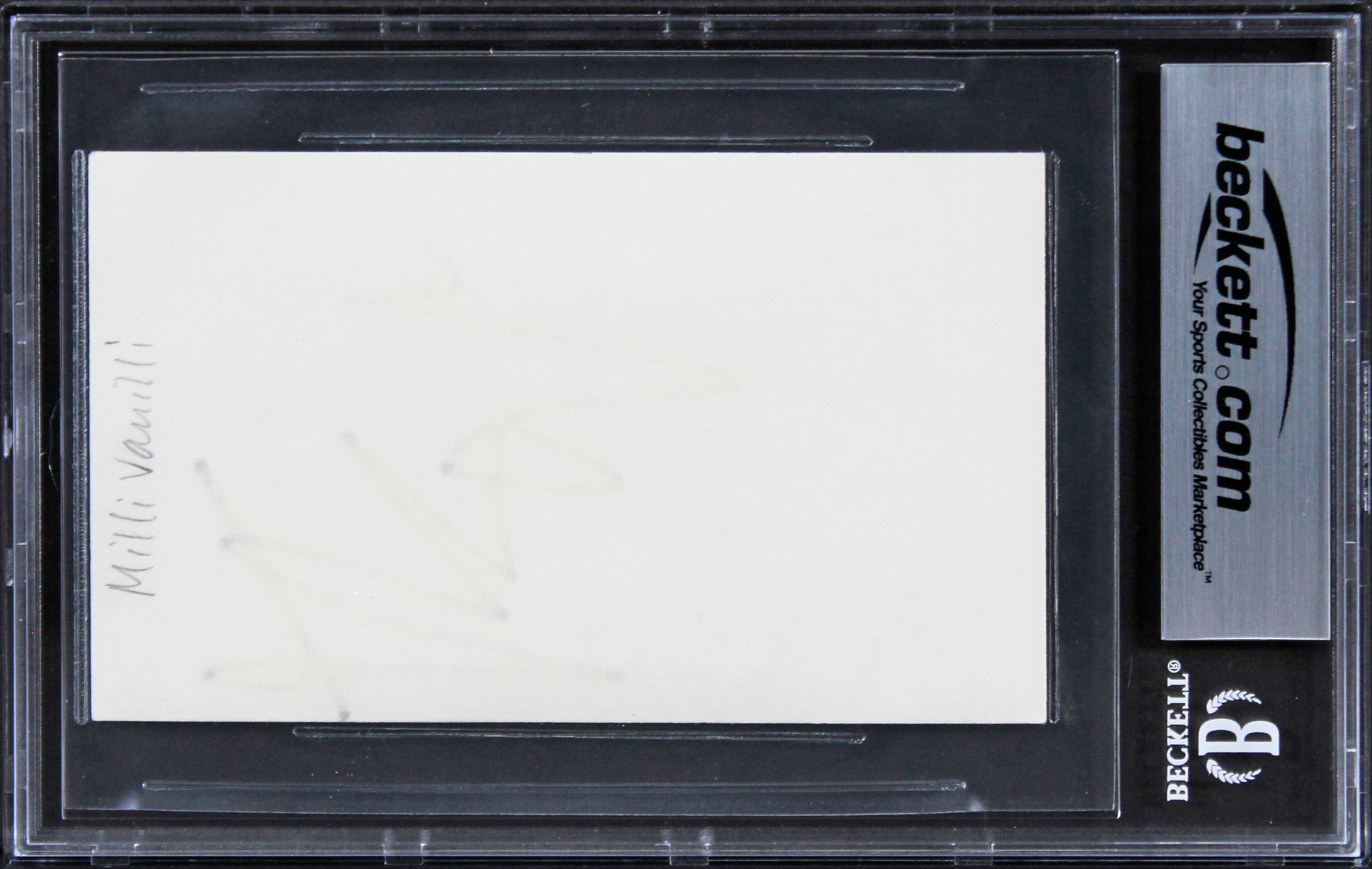 Rob Pilatus & Fab Morvan Milli Vanilli Signed 3x5 Index Card BAS Slabbed