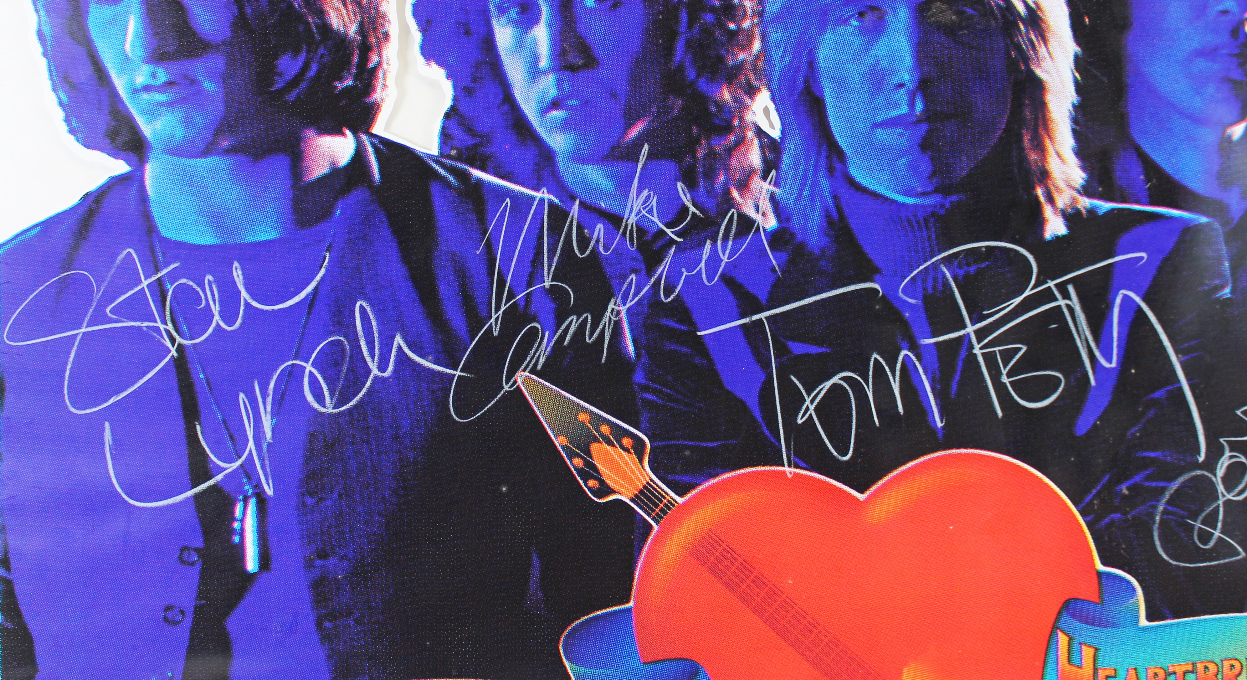Tom Petty and the Heartbreakers (5) Authentic Signed 40x40 Poster BAS #AB14162