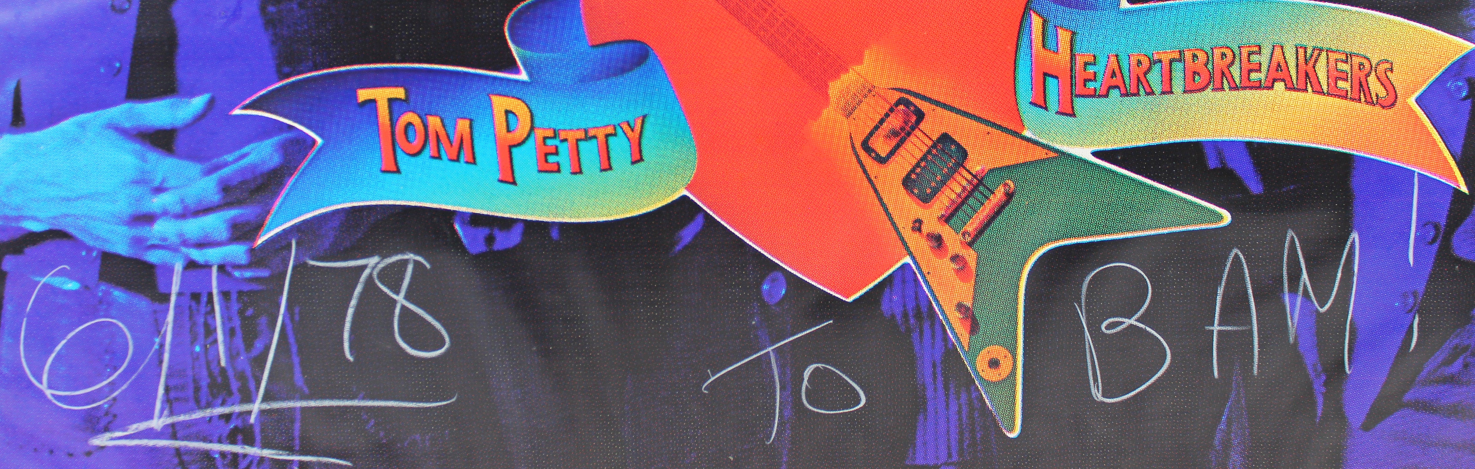 Tom Petty and the Heartbreakers (5) Authentic Signed 40x40 Poster BAS #AB14162