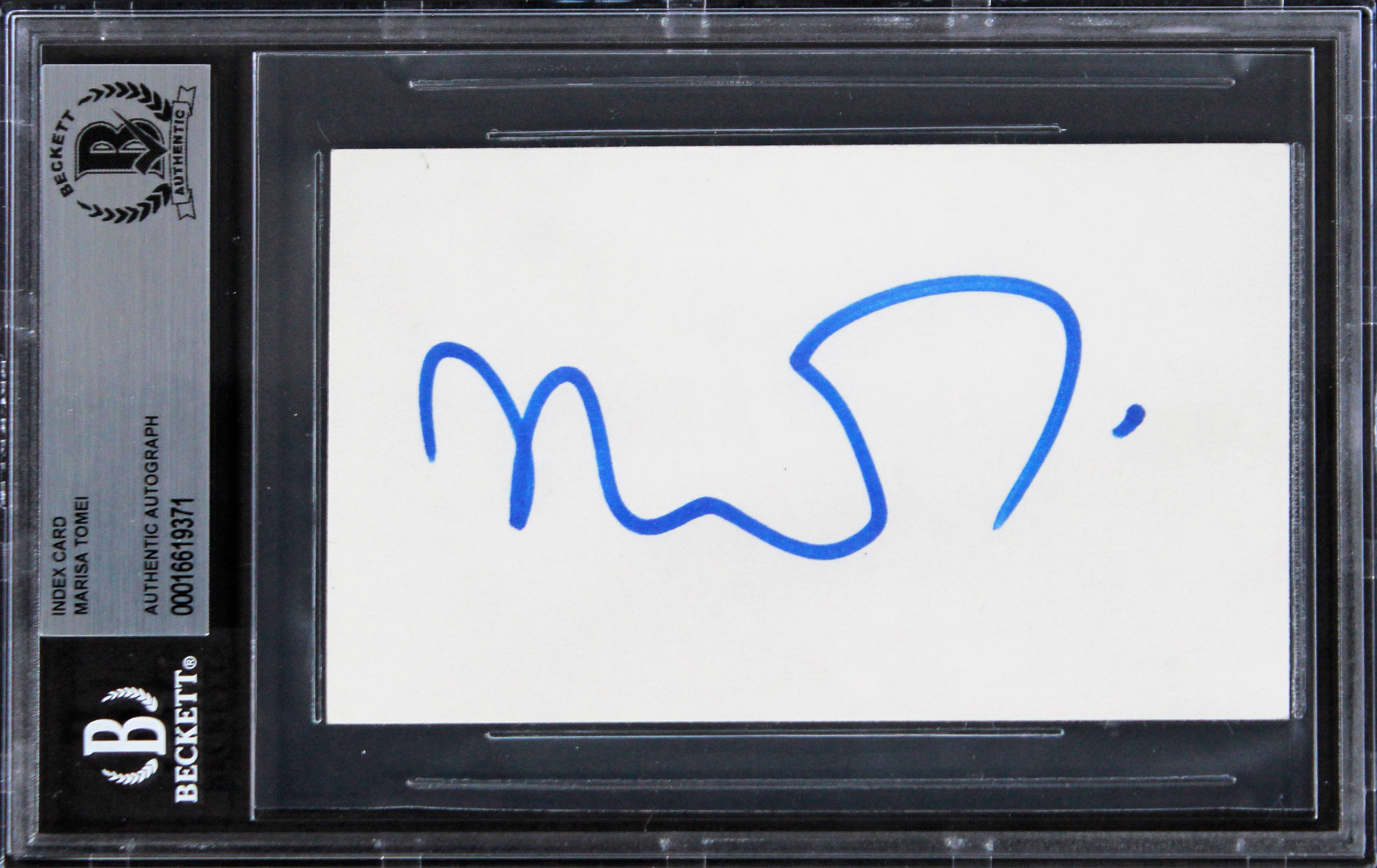 Marisa Tomei My Cousin Vinny Authentic Signed 3x5 Index Card BAS Slabbed 1