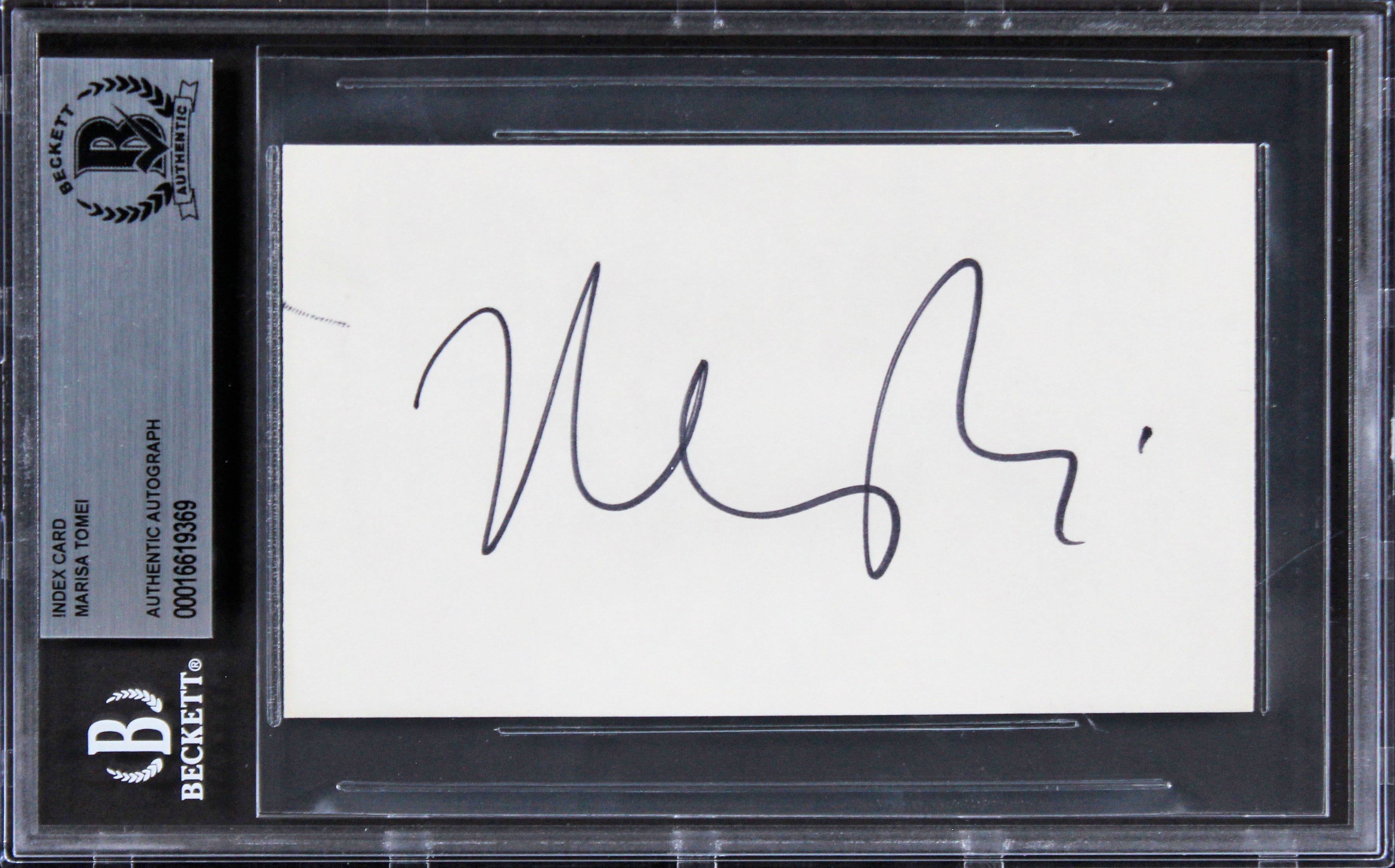 Marisa Tomei My Cousin Vinny Authentic Signed 3x5 Index Card BAS Slabbed 2
