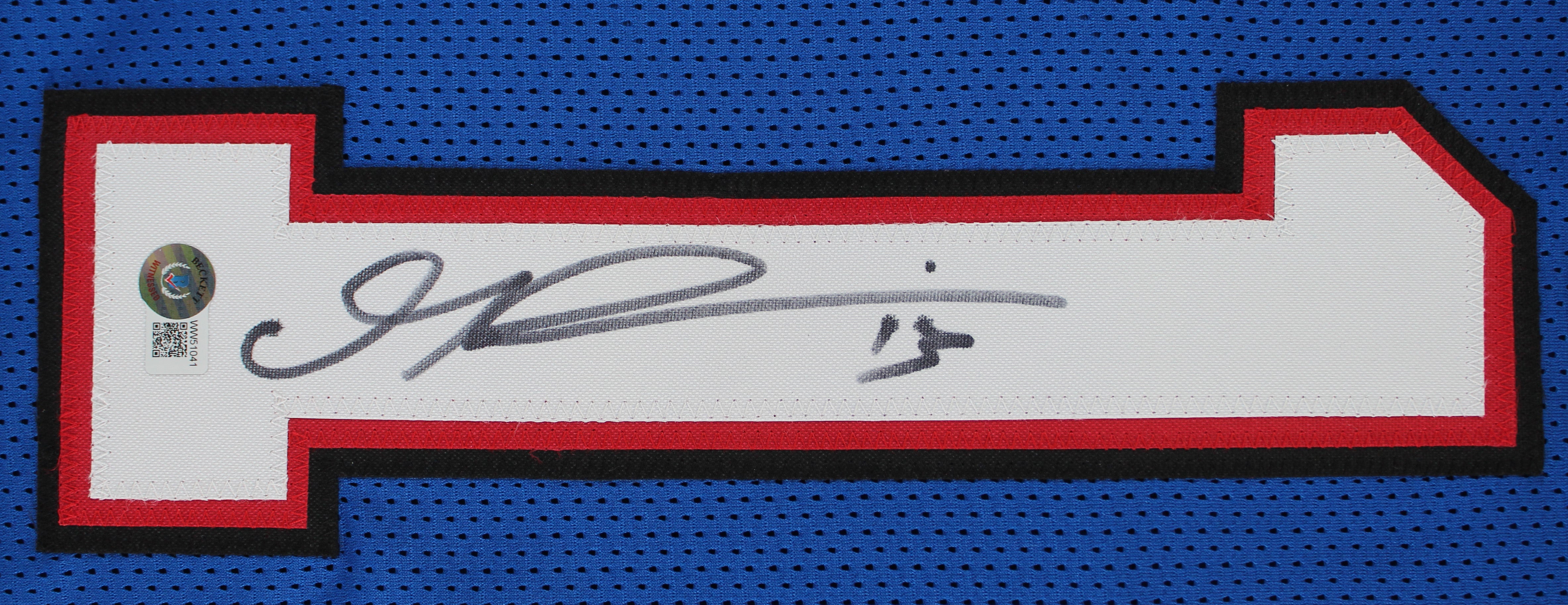 Gabriel Davis Authentic Signed Blue Pro Style Jersey Autographed BAS Witnessed