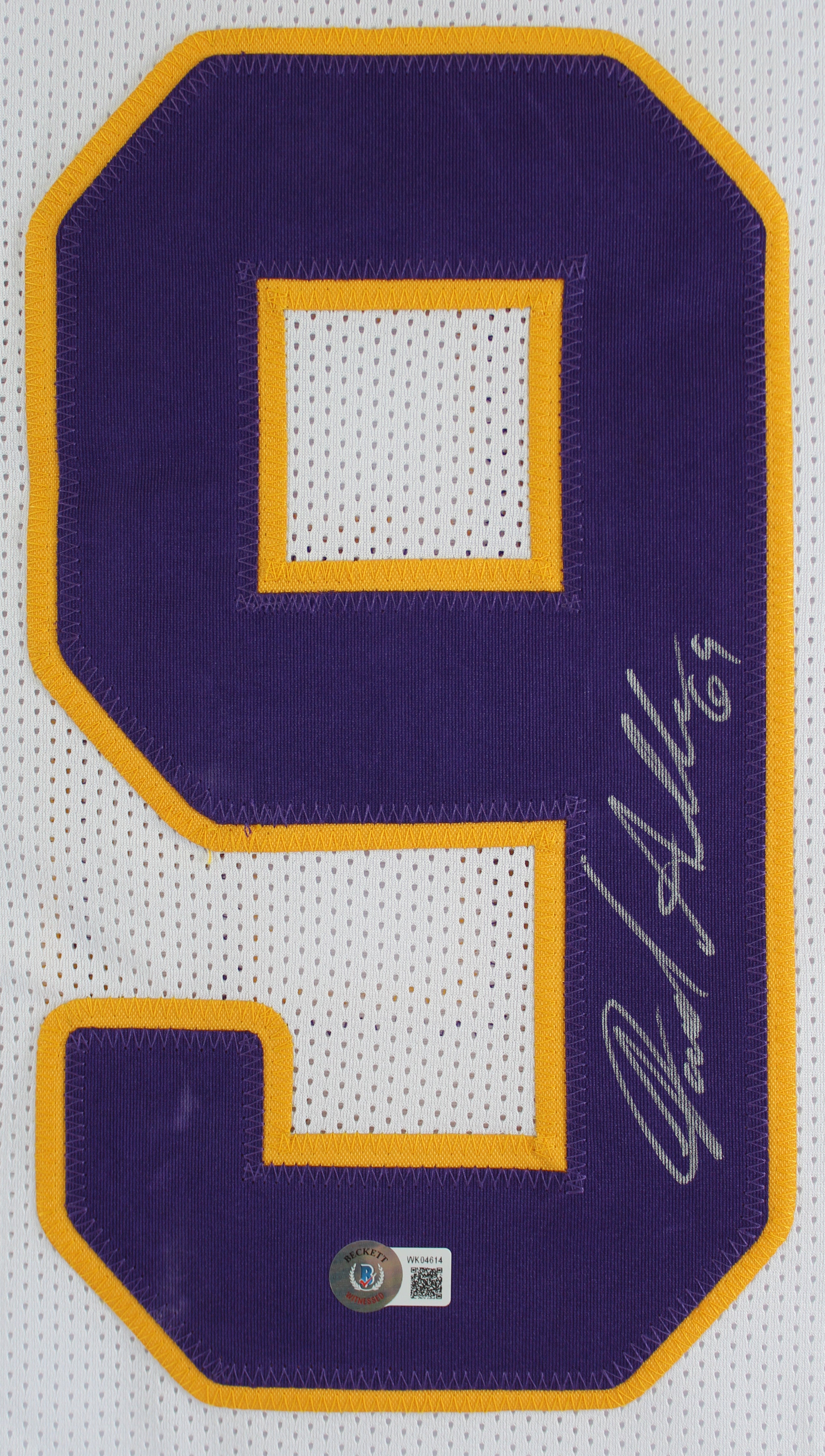Jared Allen Authentic Signed White Pro Style Jersey Autographed BAS Witnessed