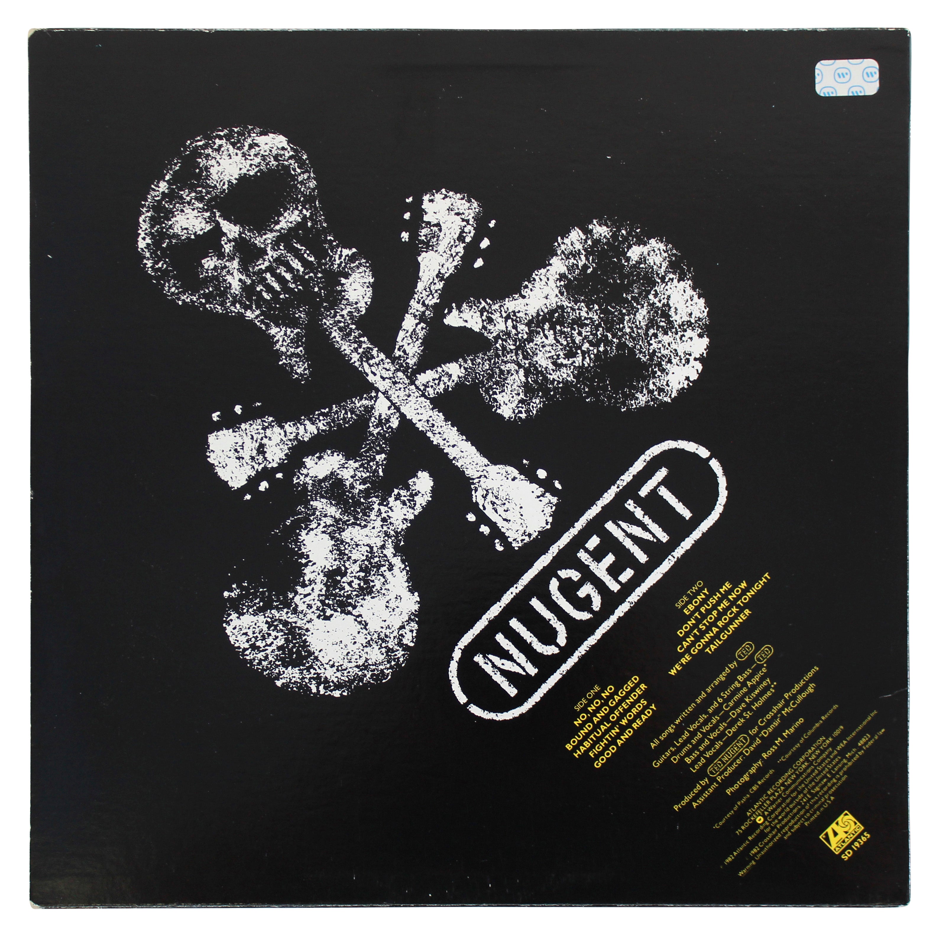 Ted Nugent Authentic Signed Nugent Album Cover W/ Vinyl Autographed BAS #BC01107