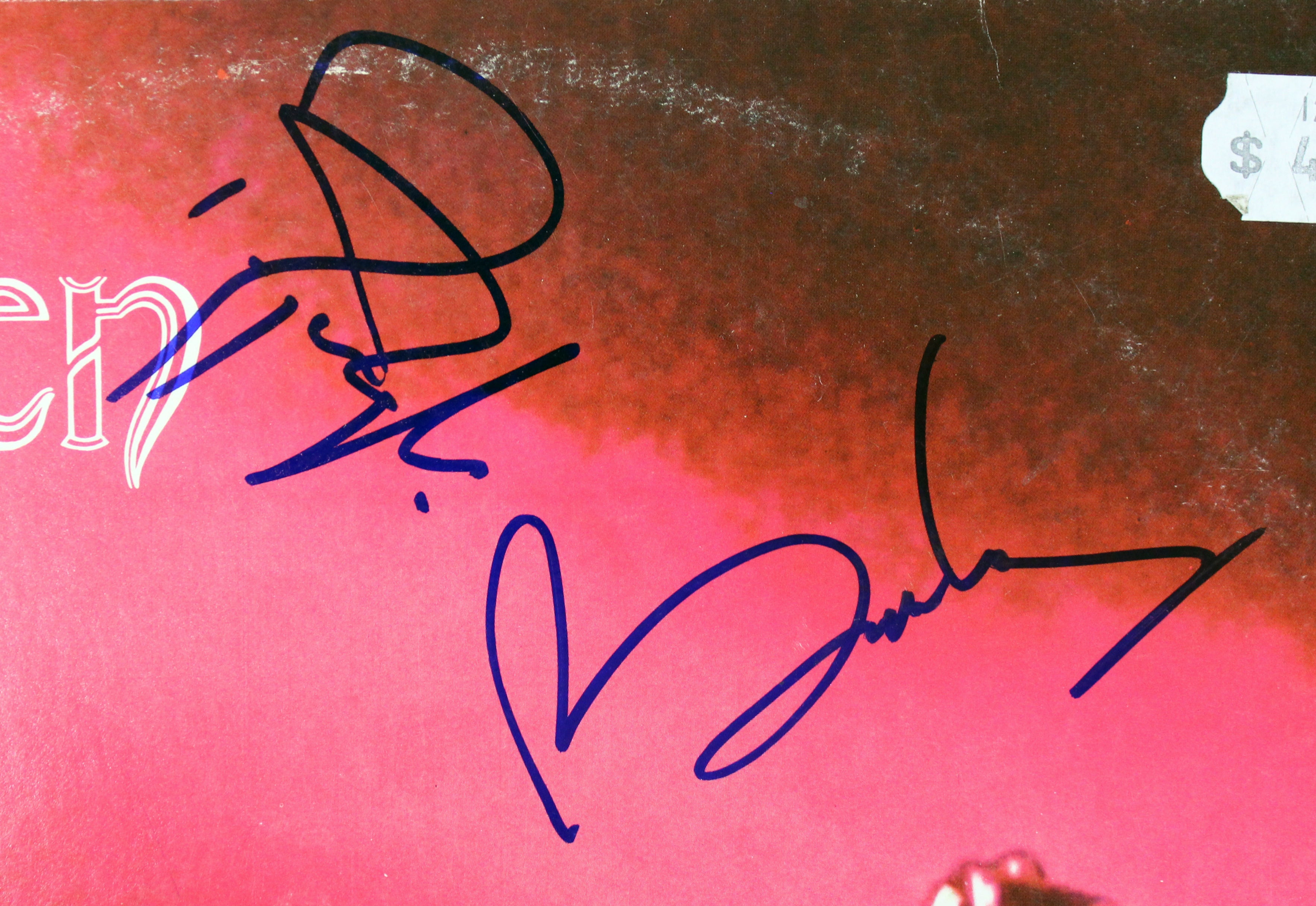 Queen Brian May & Roger Taylor Signed Self Titled Album Cover W/ Vinyl BAS