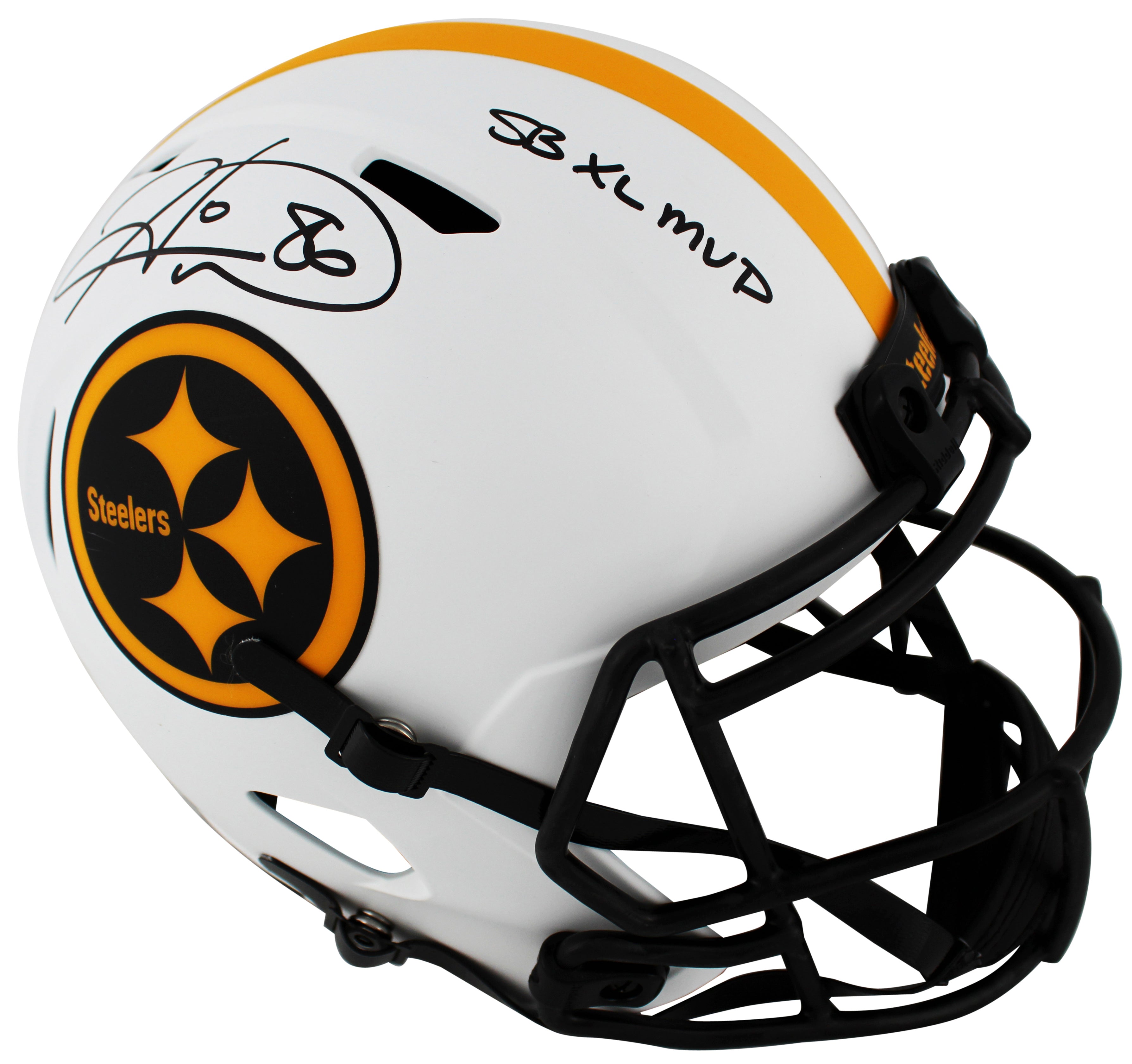 Steelers Hines Ward Authentic Signed Lunar Full Size Speed Rep Helmet BAS Wit