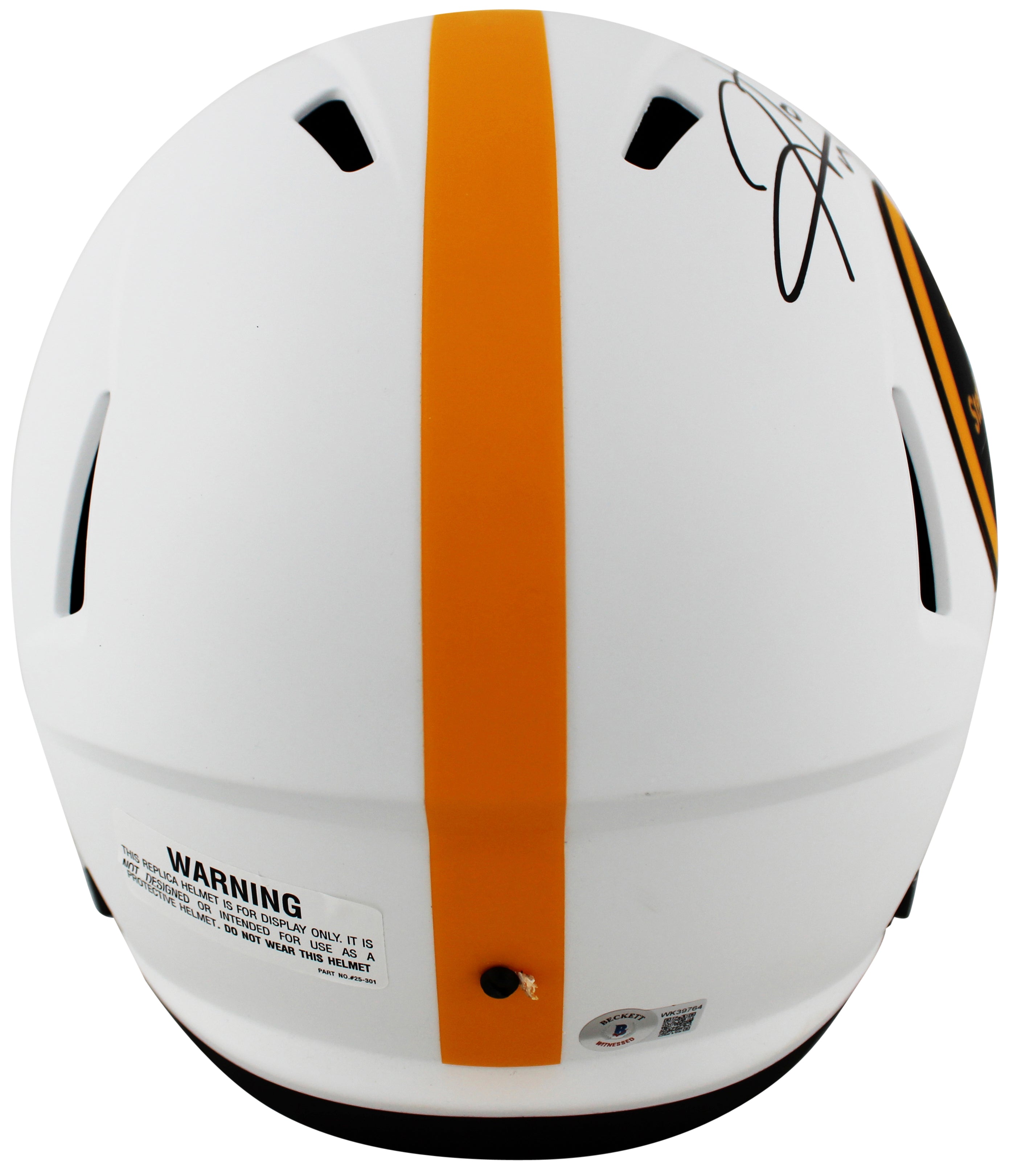 Steelers Hines Ward Authentic Signed Lunar Full Size Speed Rep Helmet BAS Wit