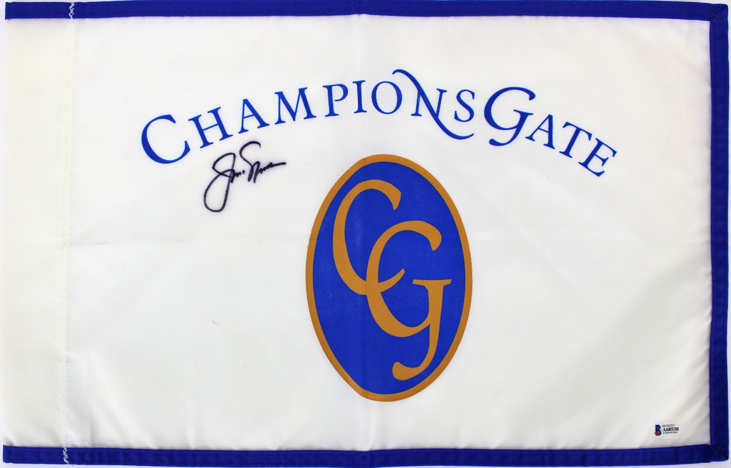 Jack Nicklaus Authentic Signed Champions Gate Golf Pin Flag BAS #A68530