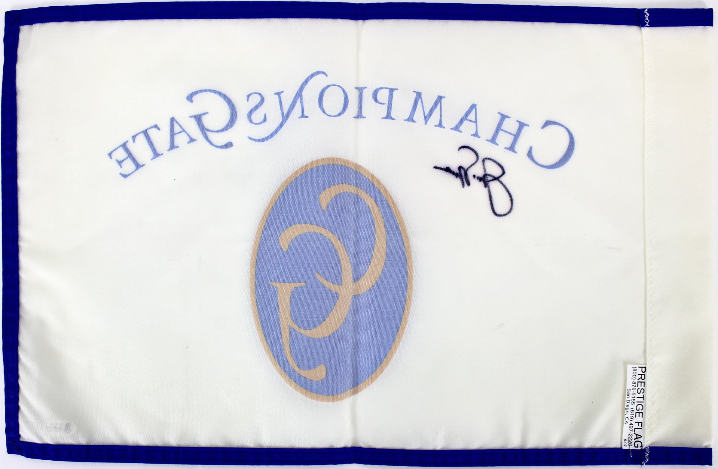 Jack Nicklaus Authentic Signed Champions Gate Golf Pin Flag BAS #A68530