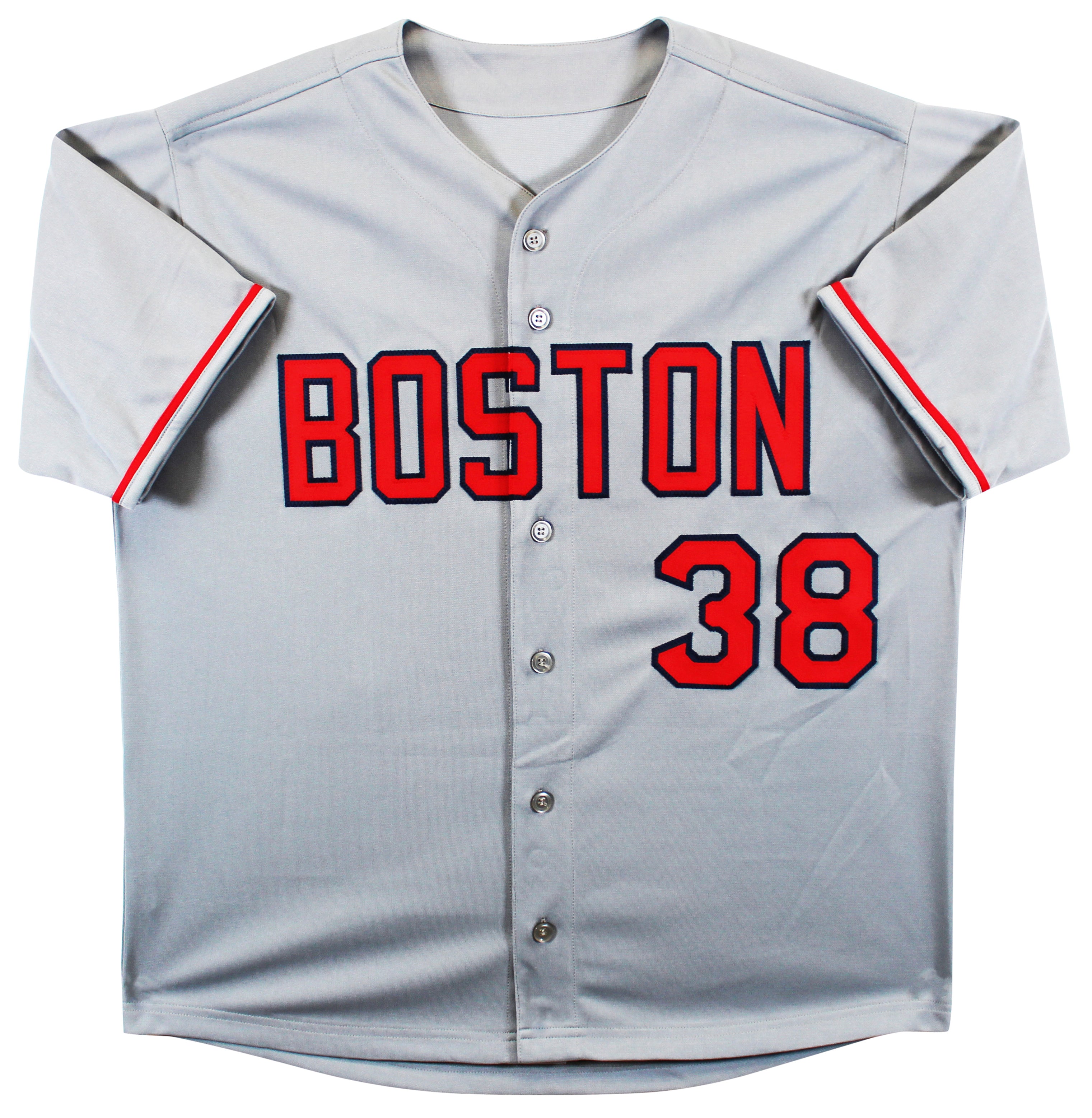 Curt Schilling Authentic Signed Grey Pro Style Jersey Autographed JSA Witness