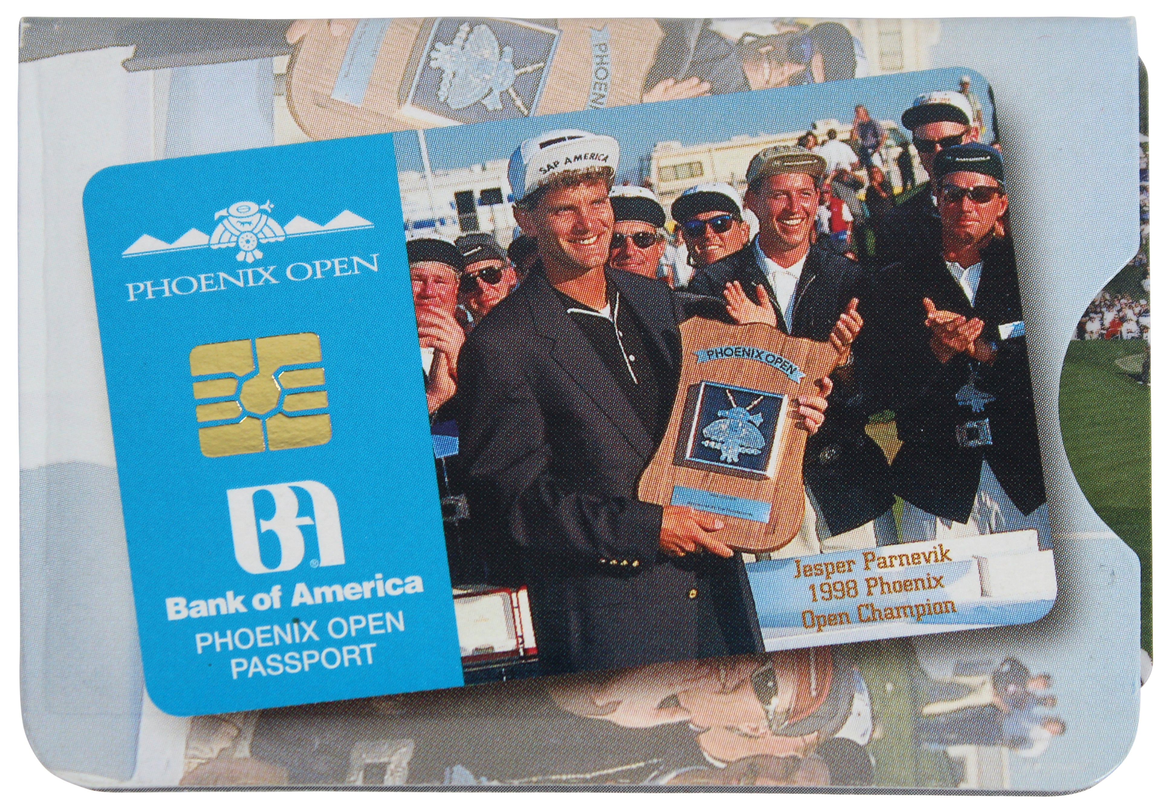 Tiger Woods & Mike "Fluff" Cowan Signed Phoenix Open Autograph Book PSA #T01176