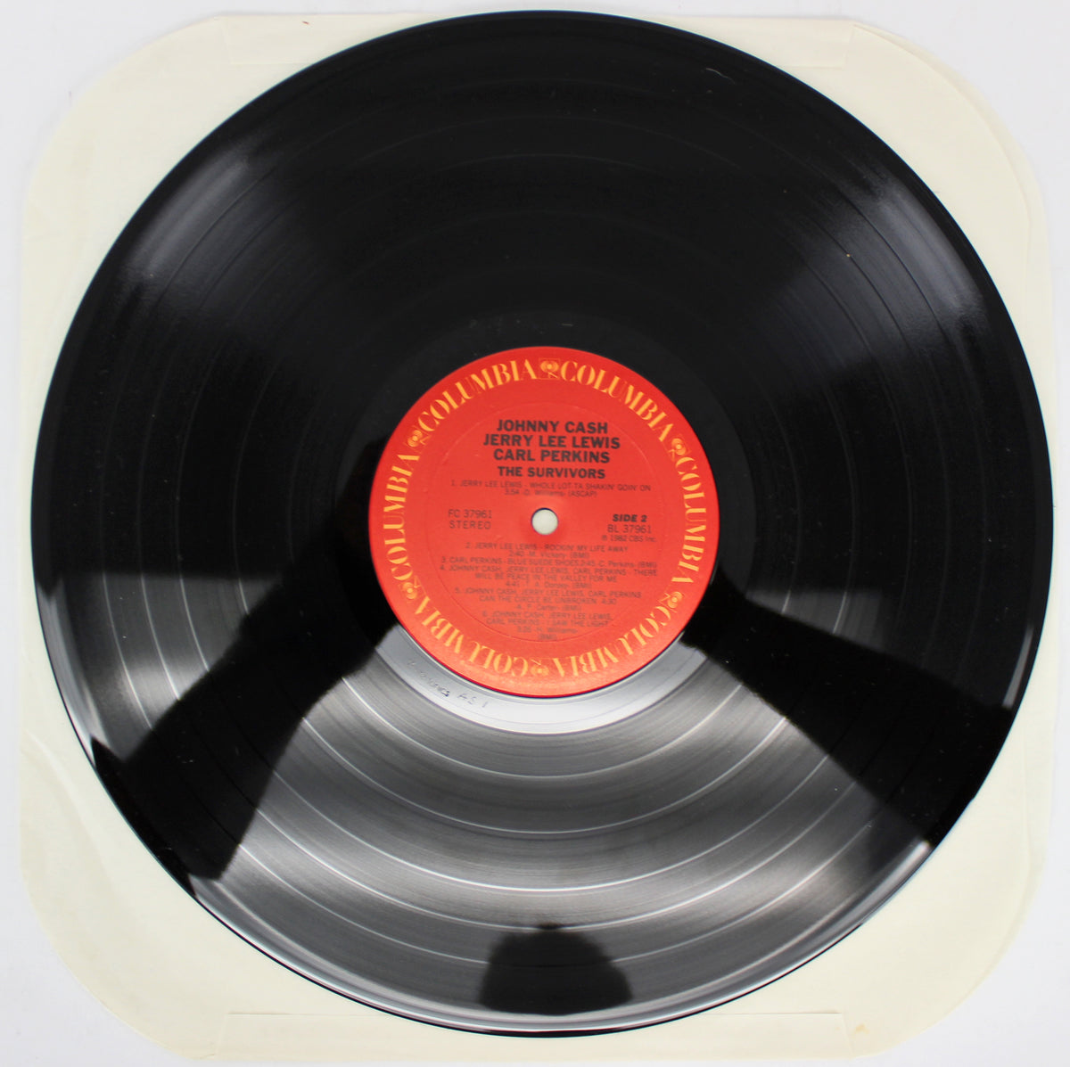 Jerry Lee Lewis Authentic Signed The Survivors Album Cover W/ Vinyl BAS #E37882