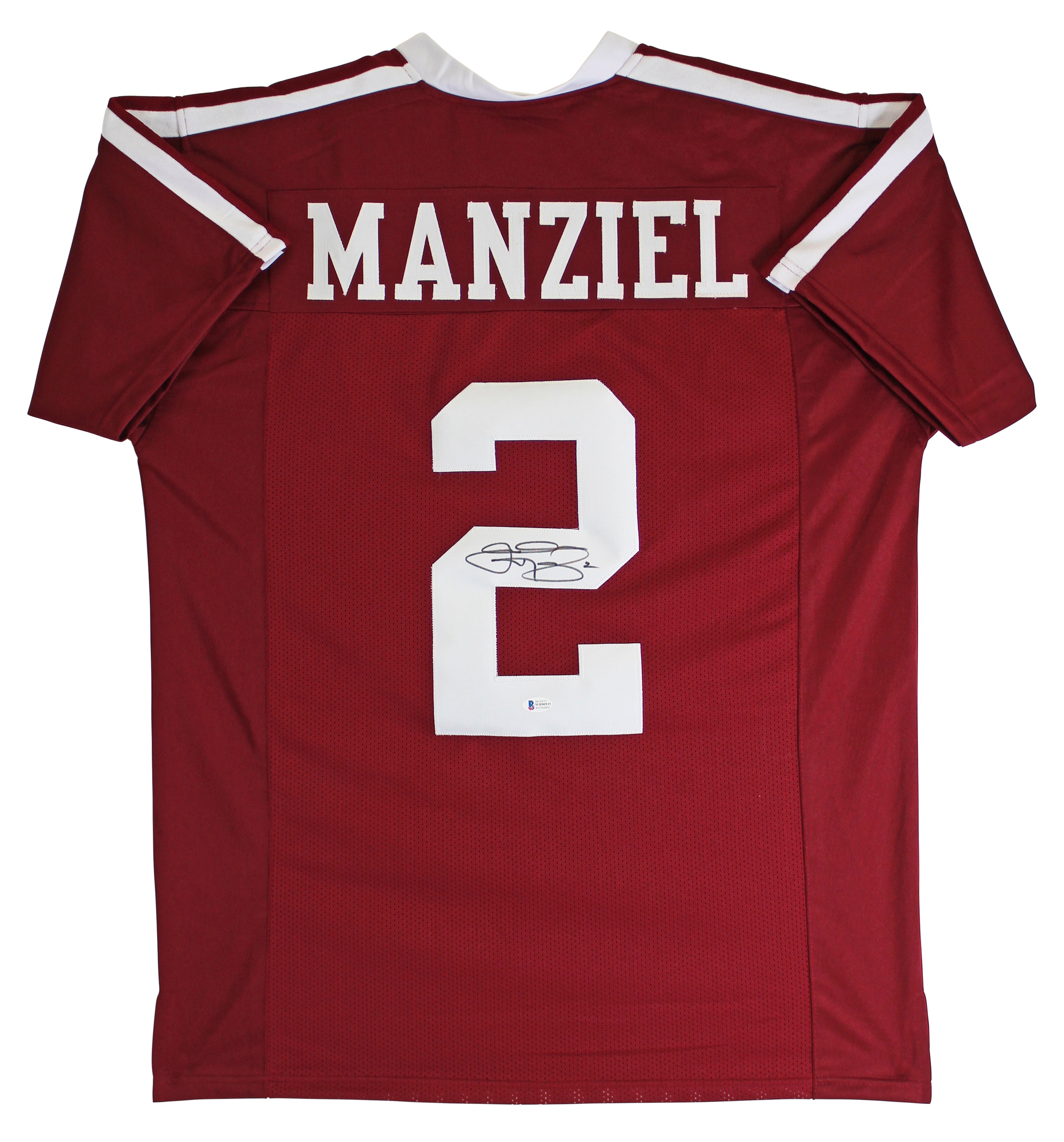 Texas A&M Johnny Manziel Authentic Signed Maroon Pro Style Jersey BAS Witnessed