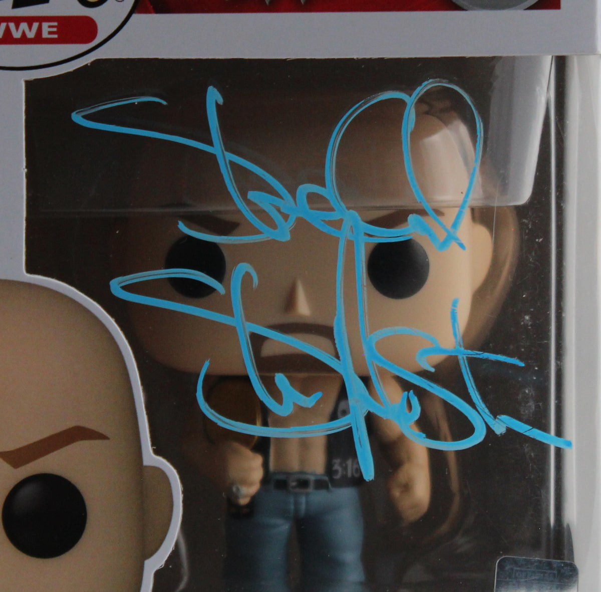 Stone Cold Steve Austin Signed WWE #84 Funko Pop Vinyl Figure BAS #BK88005