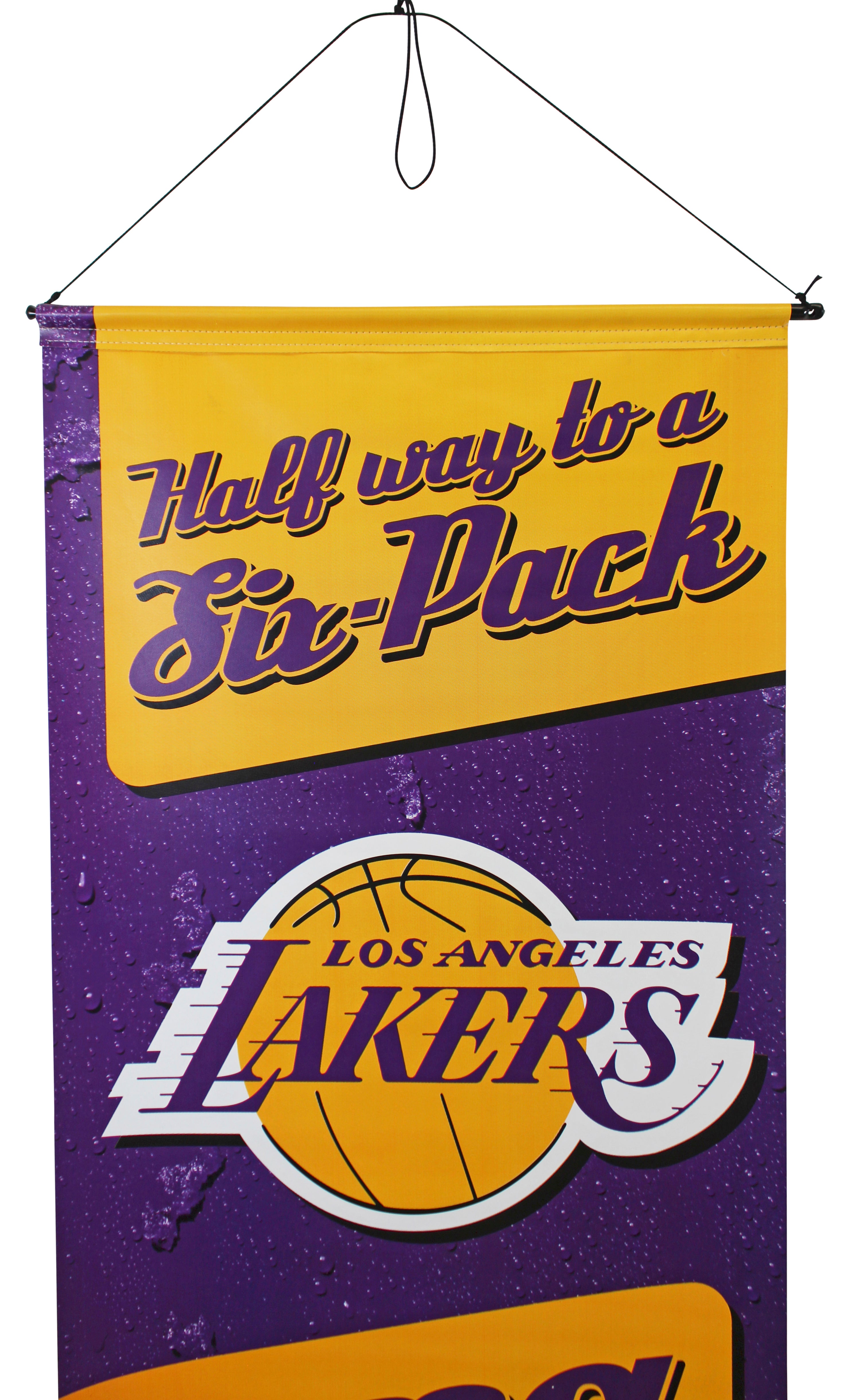 Lakers Kobe Bryant "3 Peat" Signed 22x57 2002 3 Peat NBA Champions Banner Panini