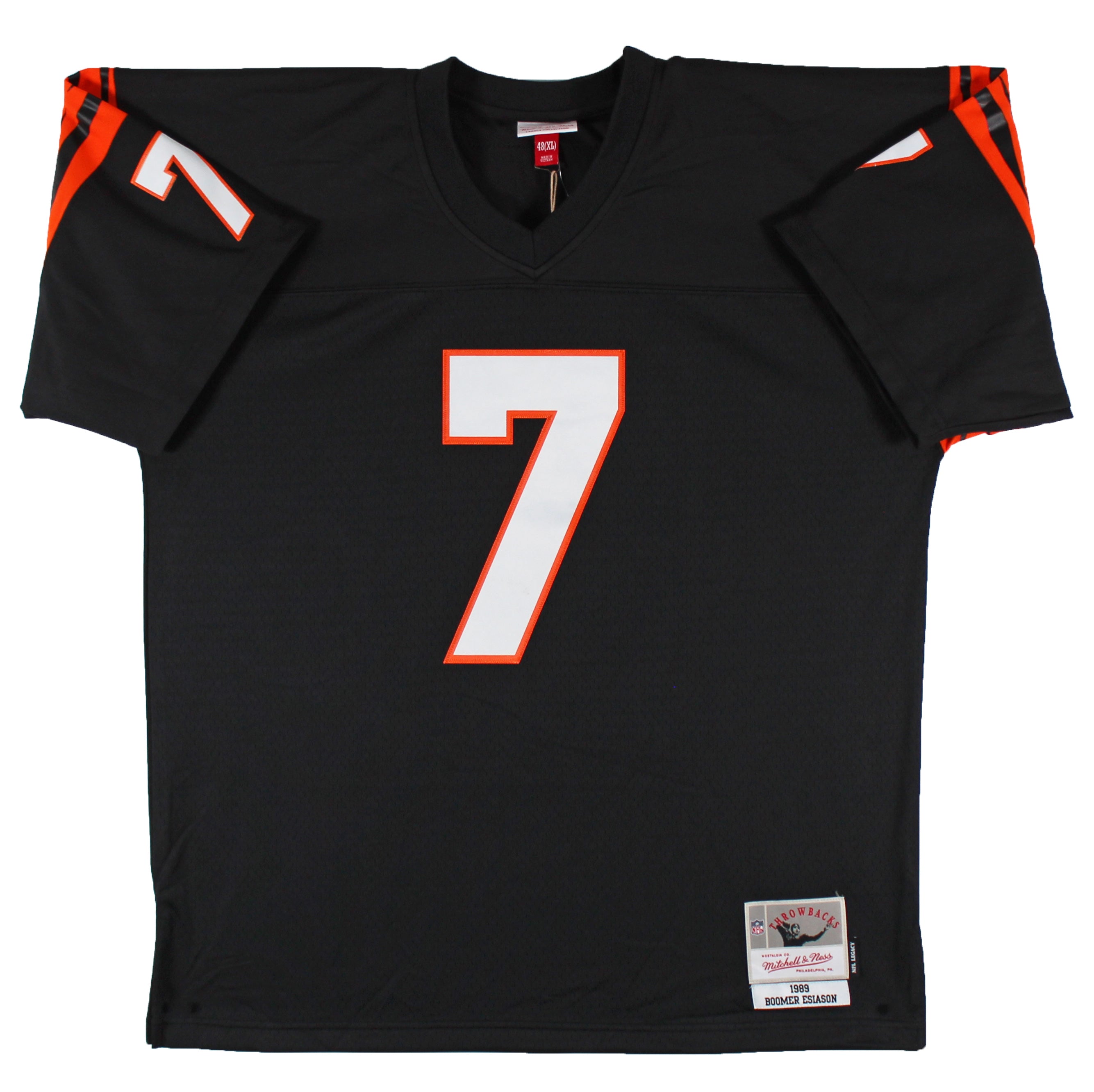 Bengals Boomer Esiason "1988 NFL MVP" Authentic Signed Black M&N Jersey BAS Wit