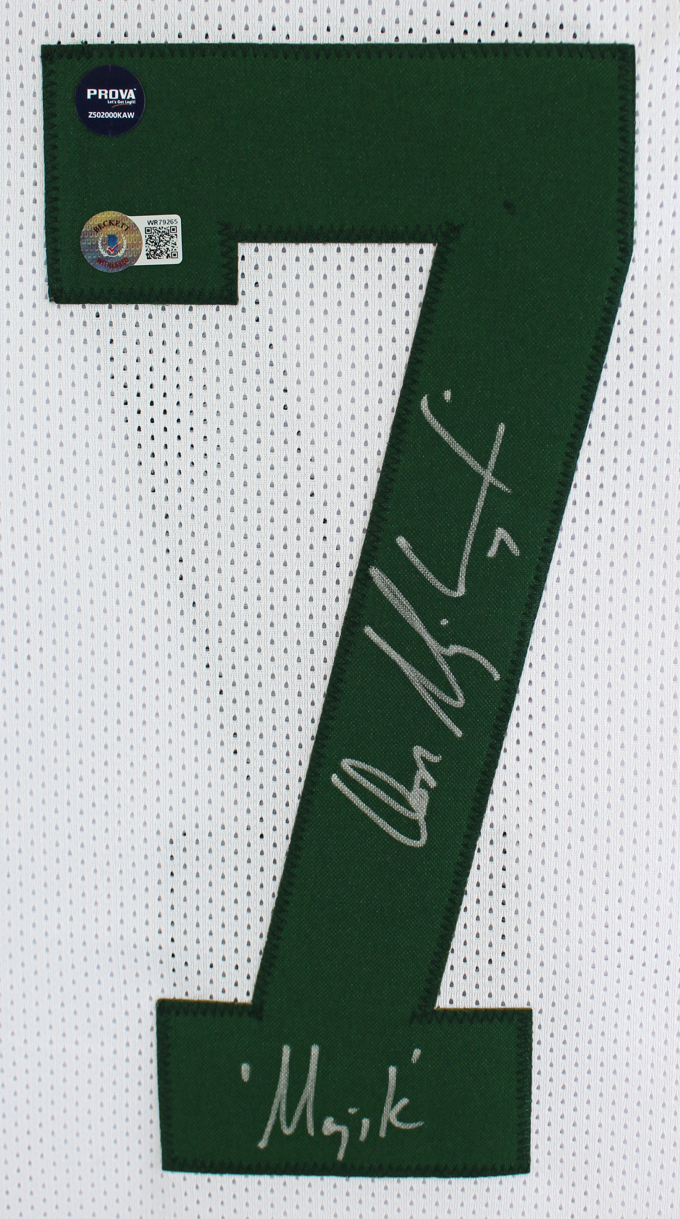 Don Majkowski "Magik" Authentic Signed White Pro Style Jersey BAS Witnessed