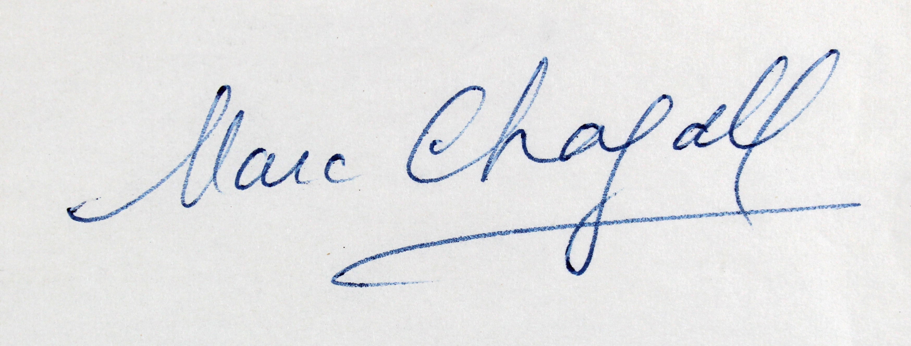 Marc Chagall Authentic Signed 8.25x10.75 Typed Letter w/ Envelope BAS #AB14683