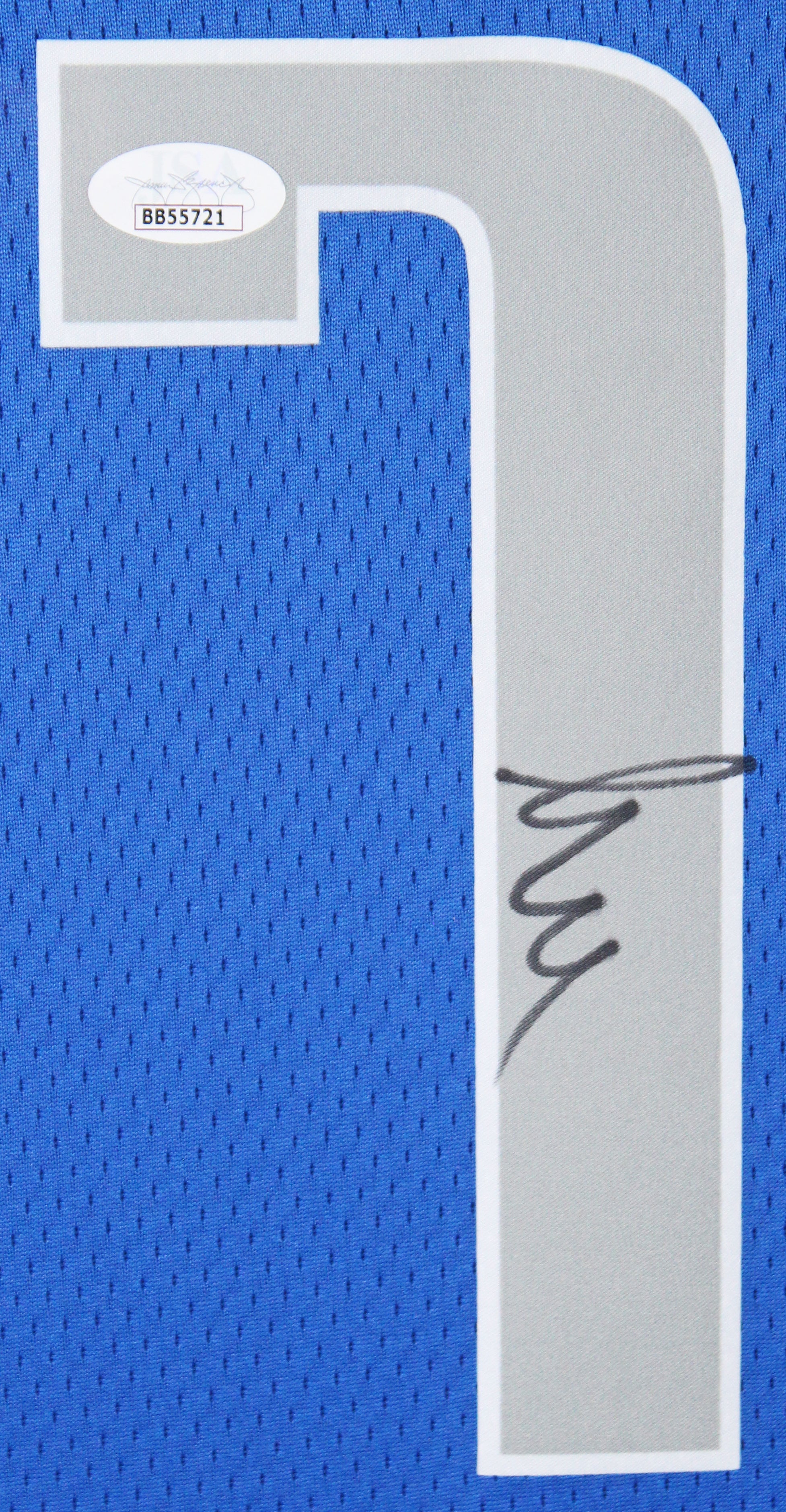 Mavericks Luka Doncic Signed Blue Nike Swingman Framed Jersey JSA #BB55721