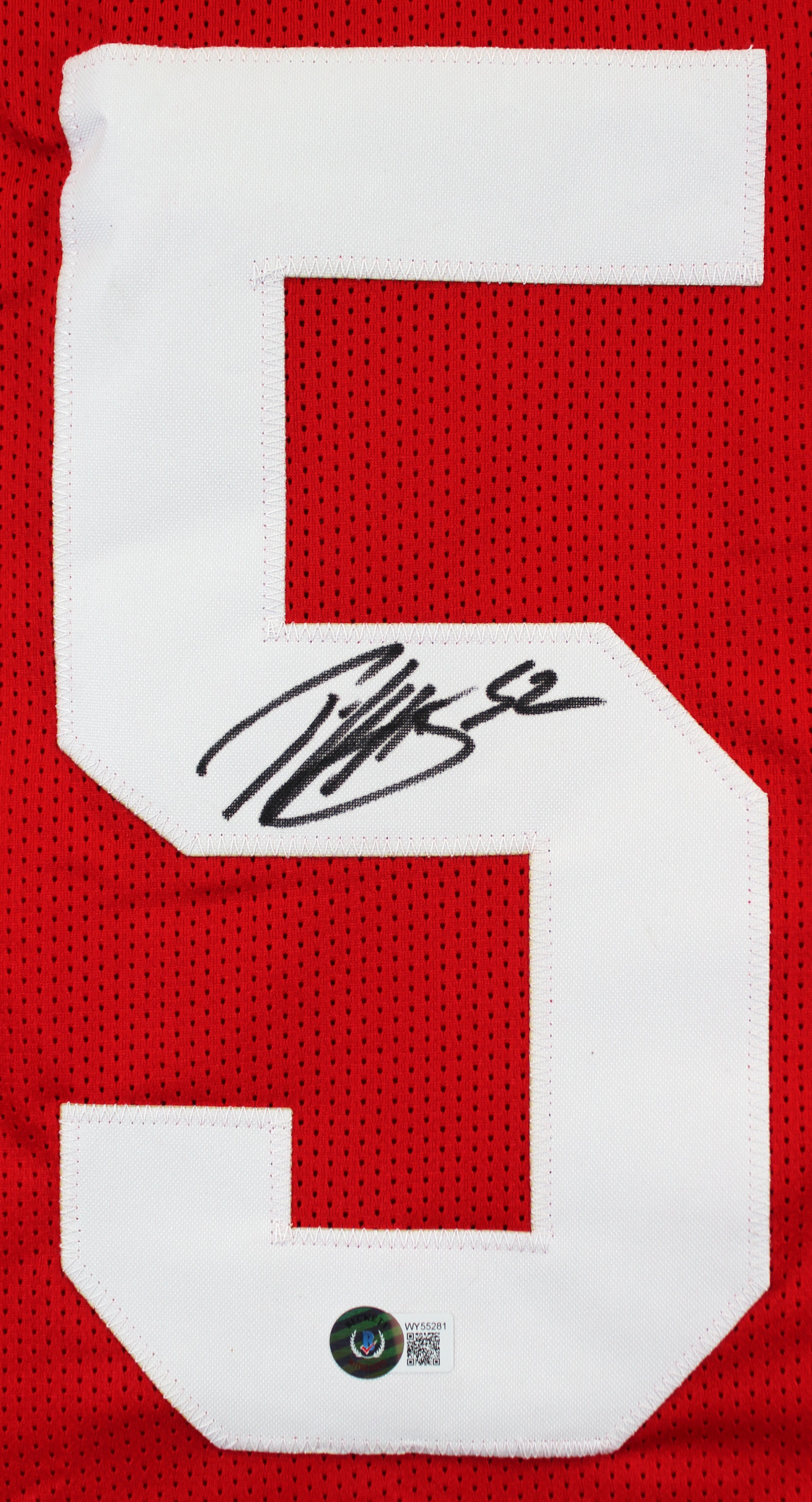 Patrick Willis Authentic Signed Red Pro Style Jersey BAS Witnessed