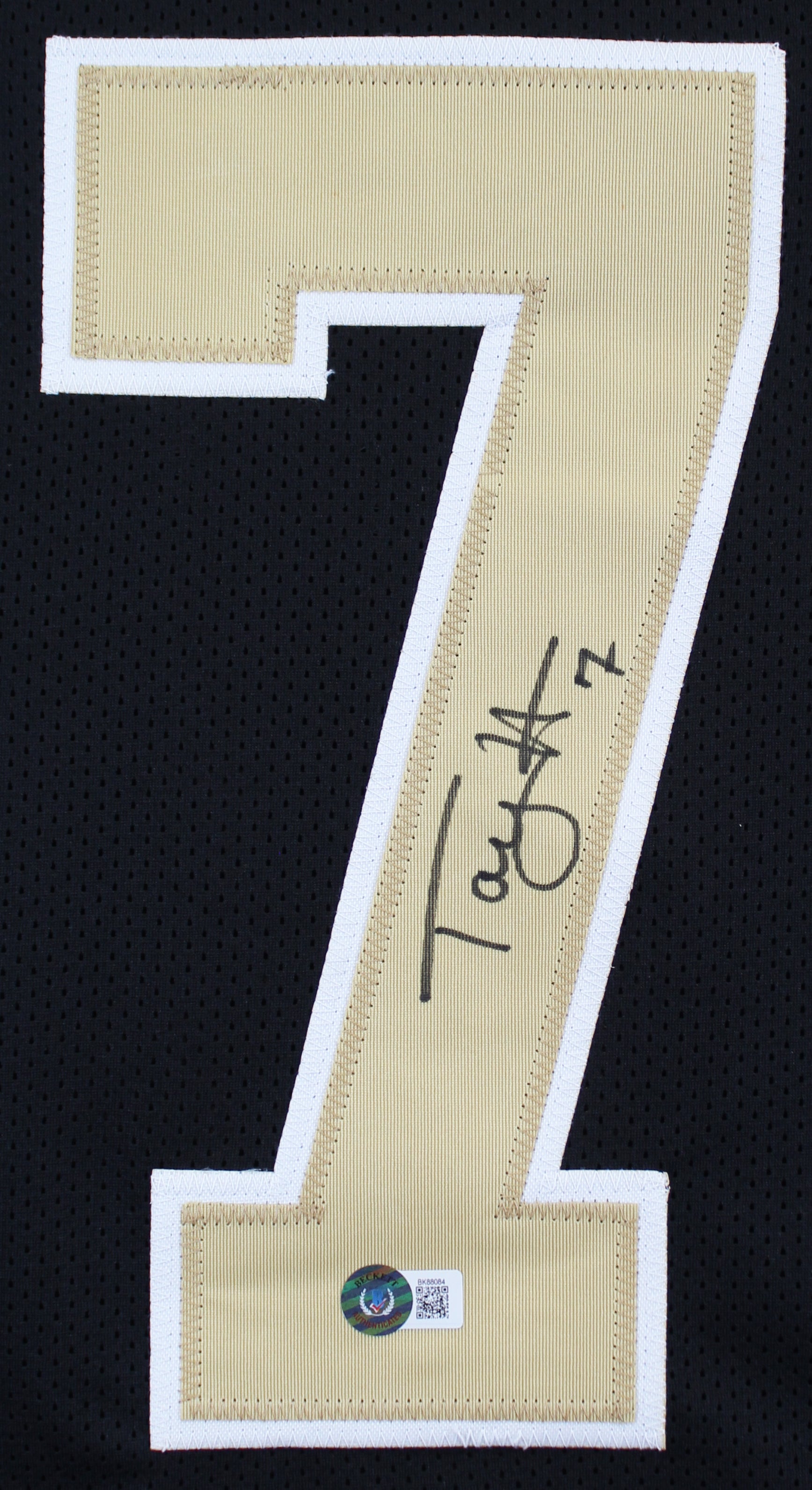Taysom Hill Authentic Signed Black Pro Style Jersey Autographed BAS Witnessed