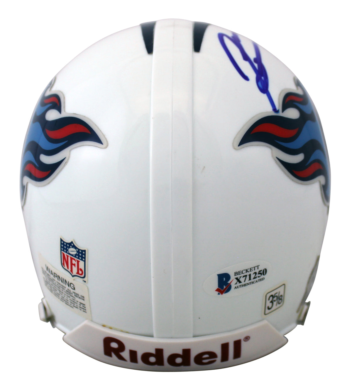 Titans Jevon Kearse Authentic Signed White Mini Helmet Autographed BAS #X71250
