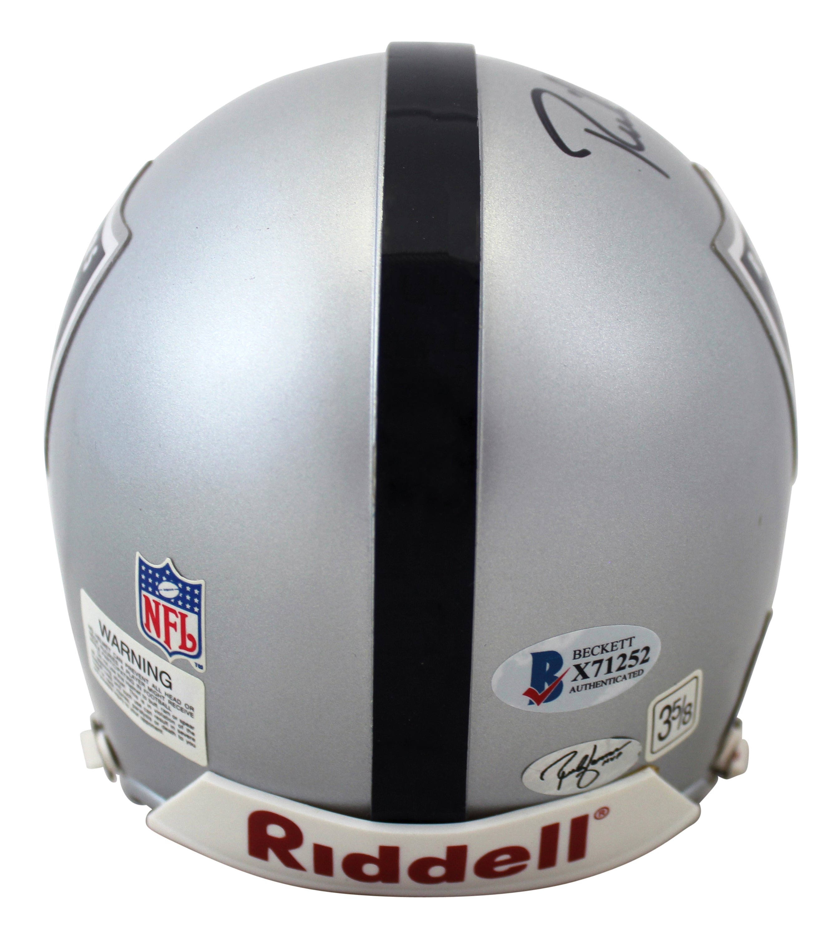 Raiders Rich Gannon Authentic Signed Mini Helmet Autographed BAS #X71252
