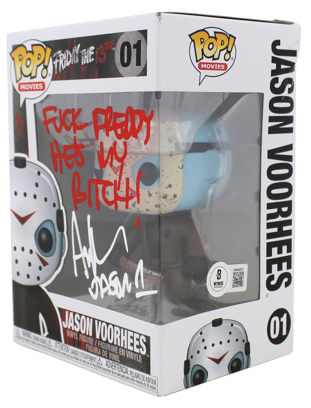 Ari Lehman "F*** Freddy" Signed Funko Pop Vinyl Figure BAS Witnessed #1W484557