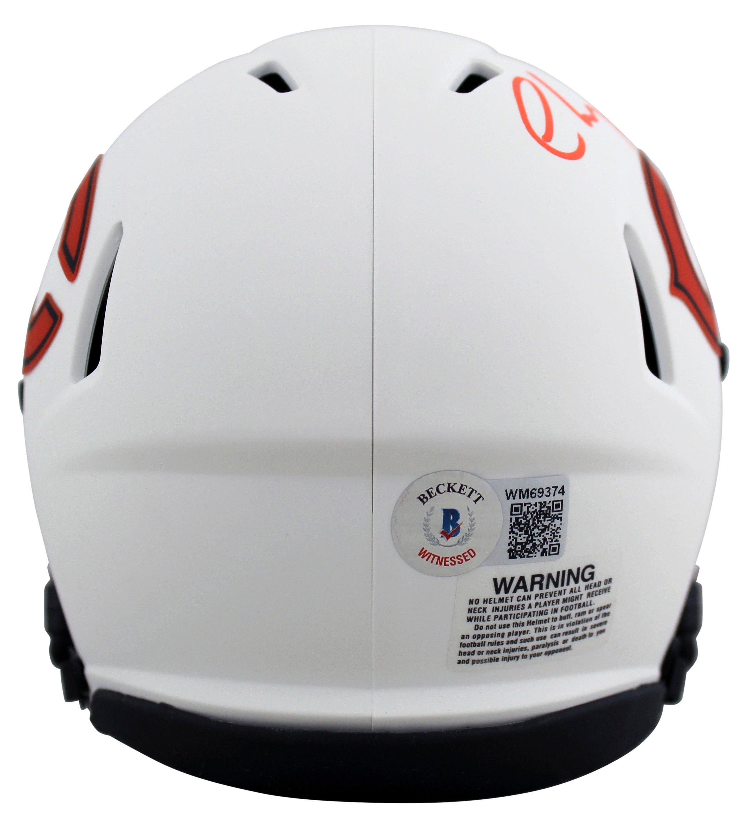 Chevy Chase Christmas Vacation Authentic Signed Lunar Speed Mini Helmet BAS Wit